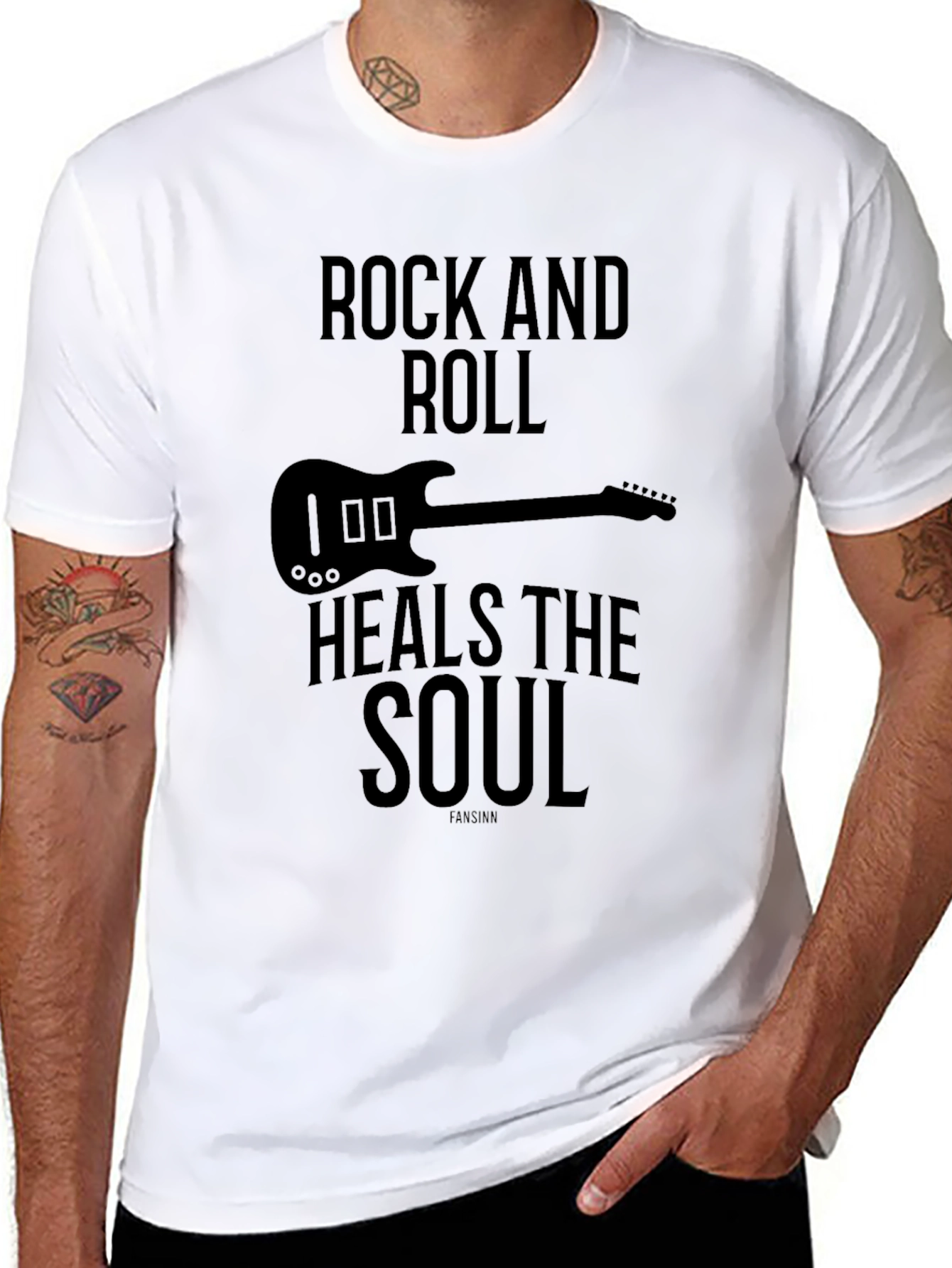 Rock and Roll Heals Soul T-Shirt - Graphic Tee