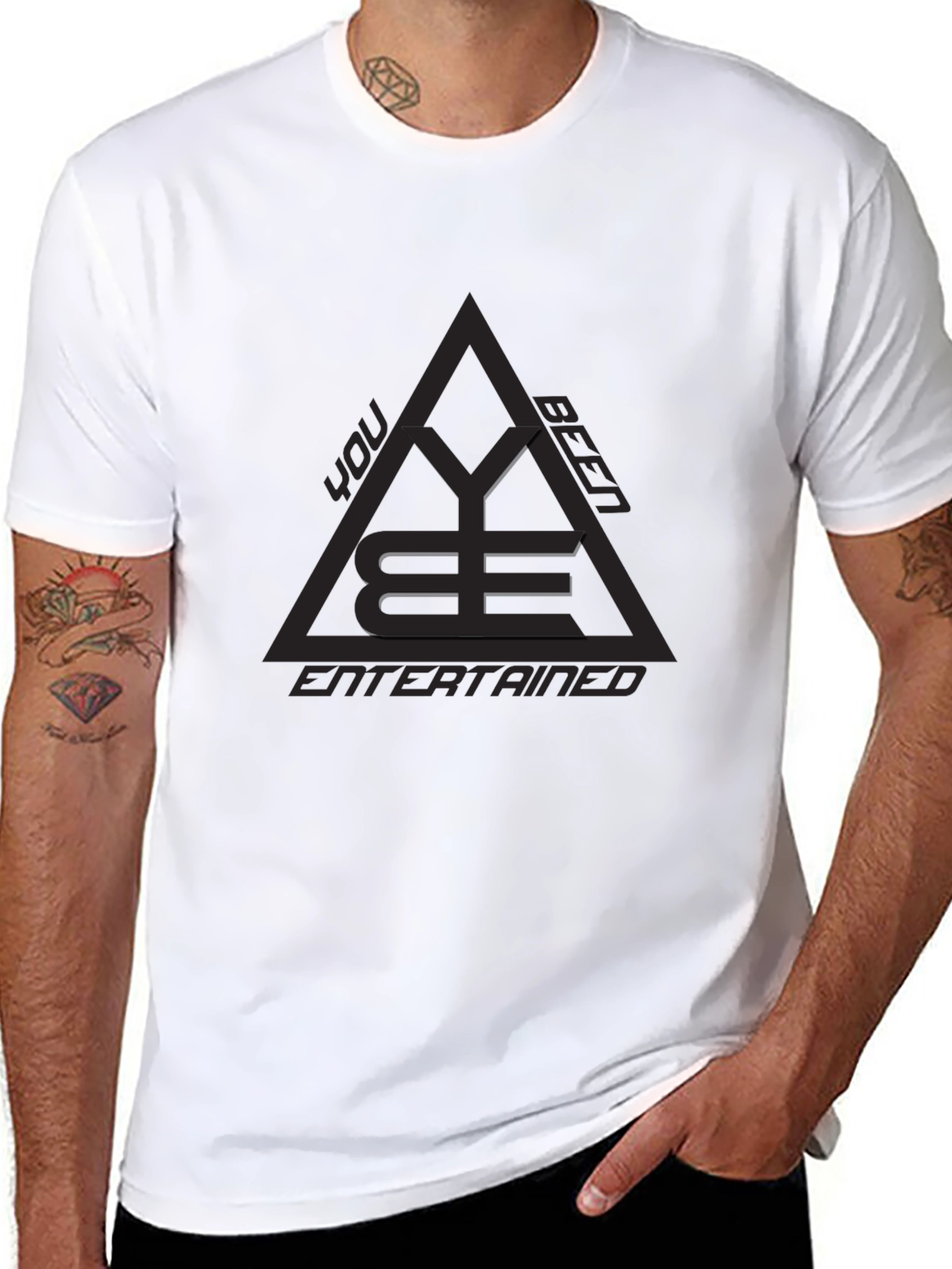 YBE You Been Entertained Black Graphic Tee