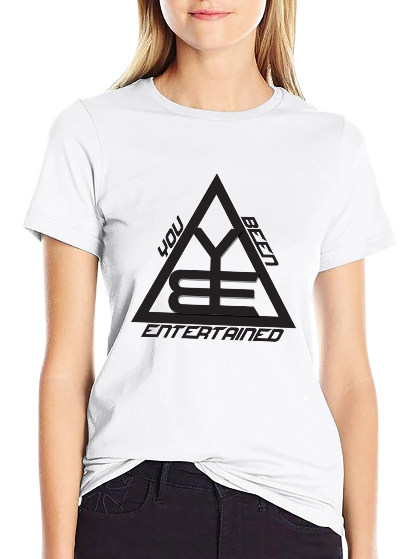 YBE You Been Entertained Black Graphic Tee