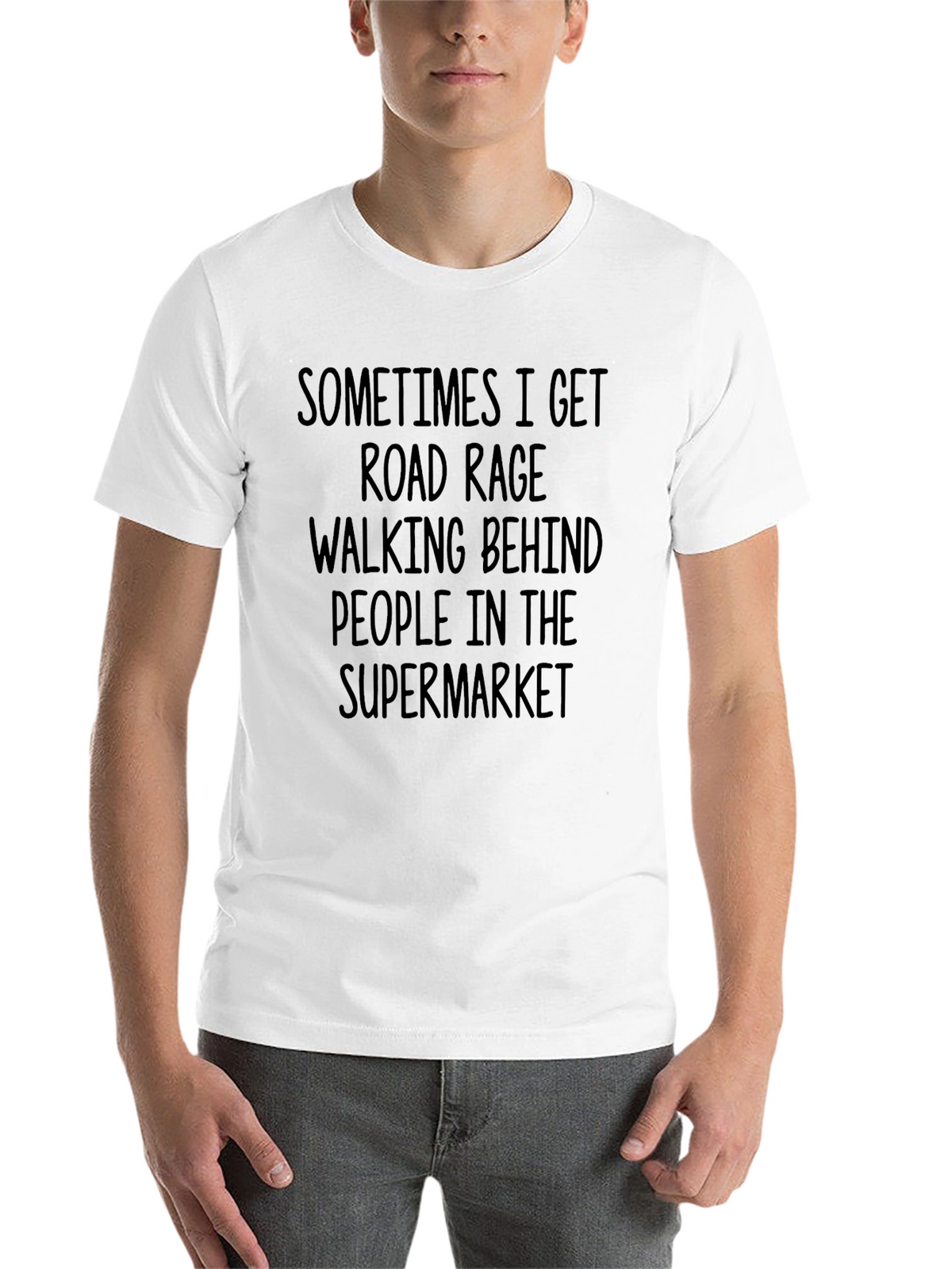 Road Rage Supermarket Funny Graphic Tee