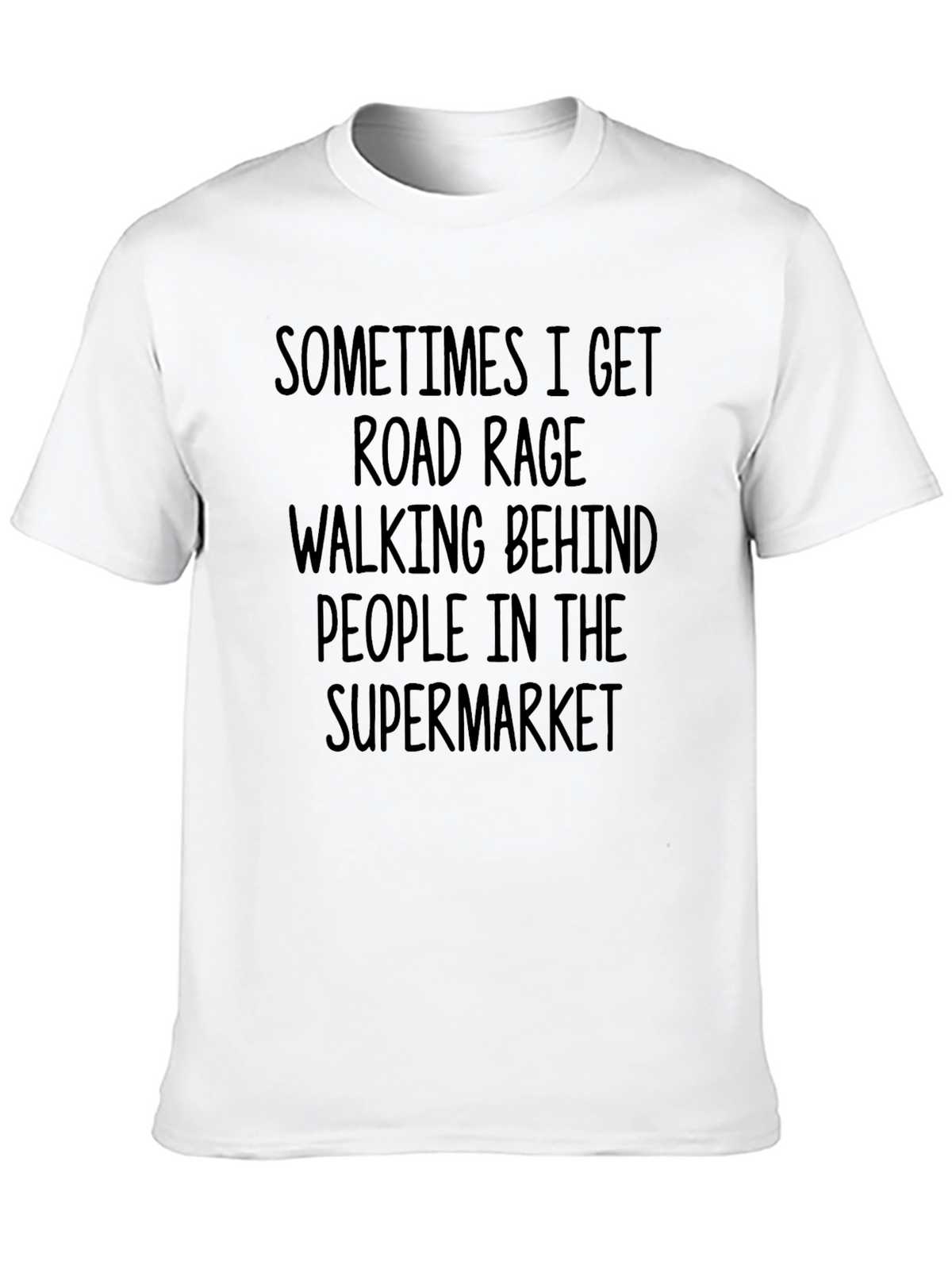 Road Rage Supermarket Funny Graphic Tee
