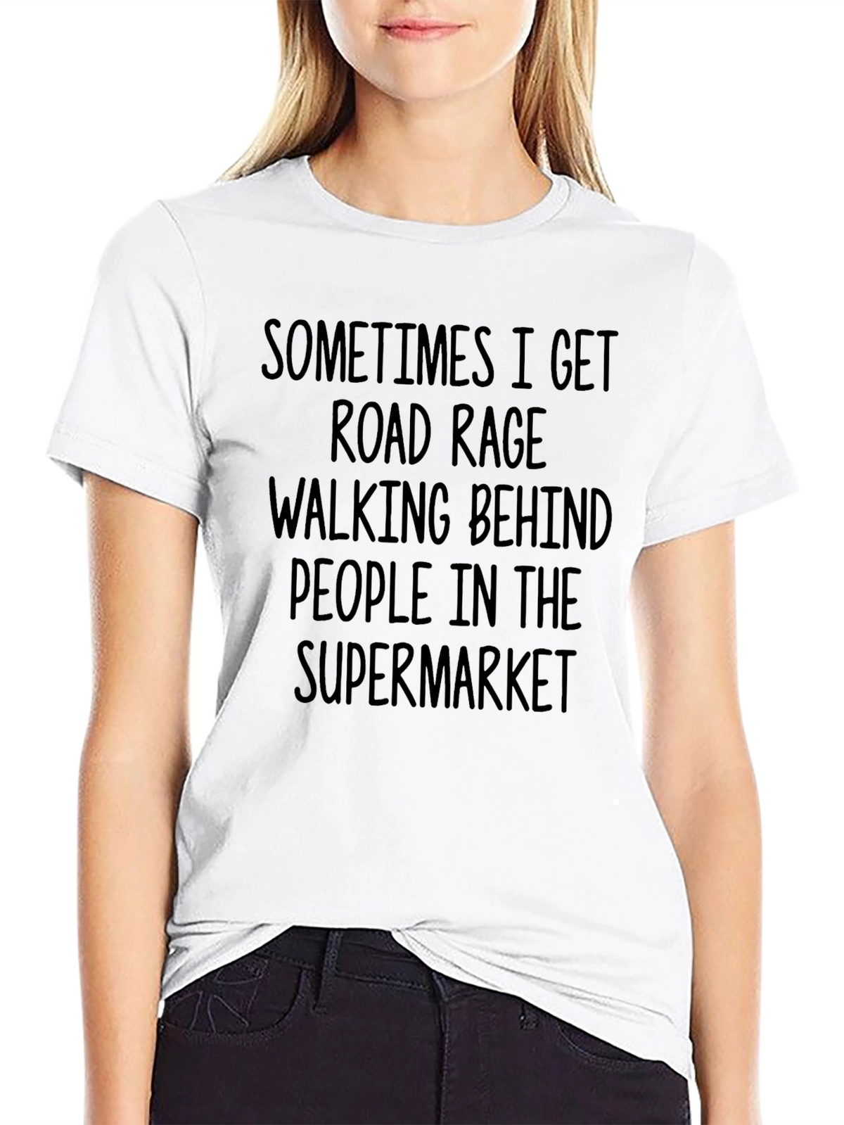 Road Rage Supermarket Funny Graphic Tee