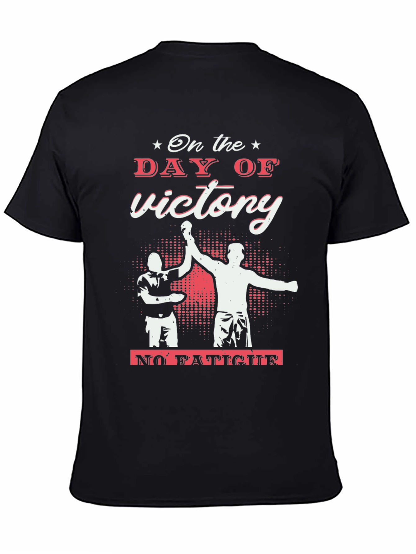 Victory Day Black Graphic Tee - Celebrate Success