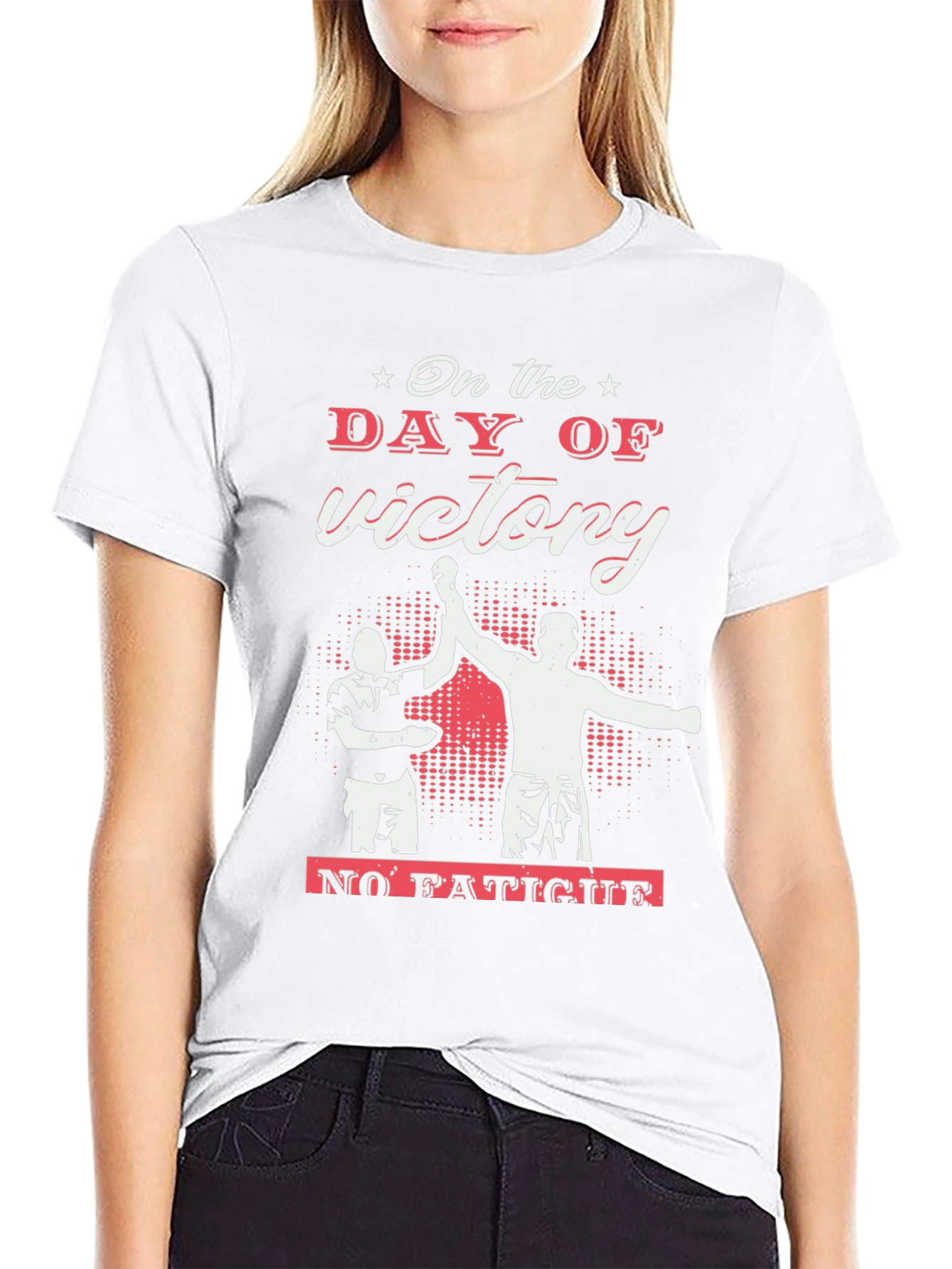 Victory Day Black Graphic Tee - Celebrate Success