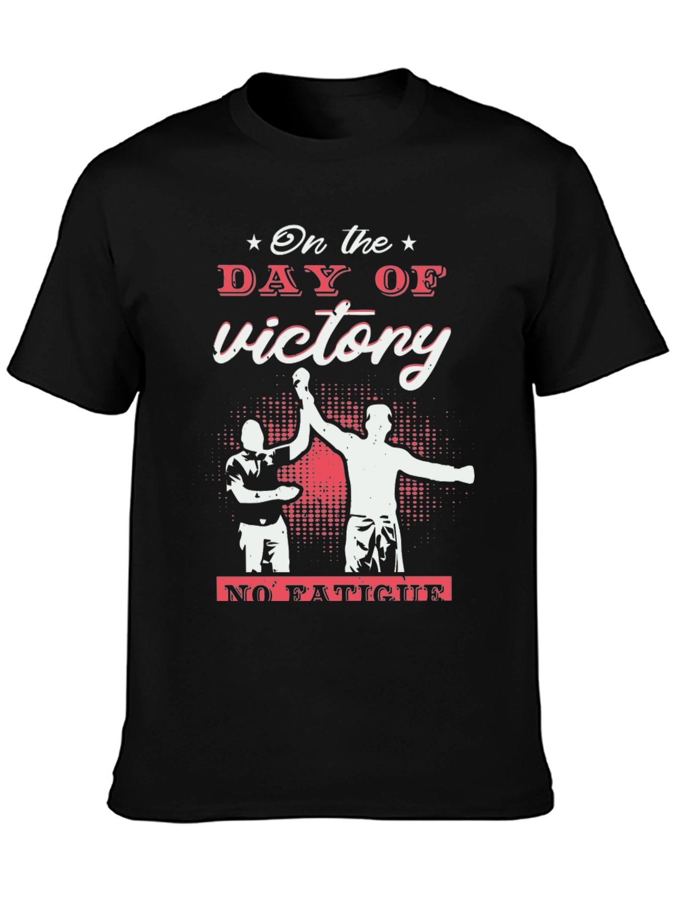 Victory Day Black Graphic Tee - Celebrate Success