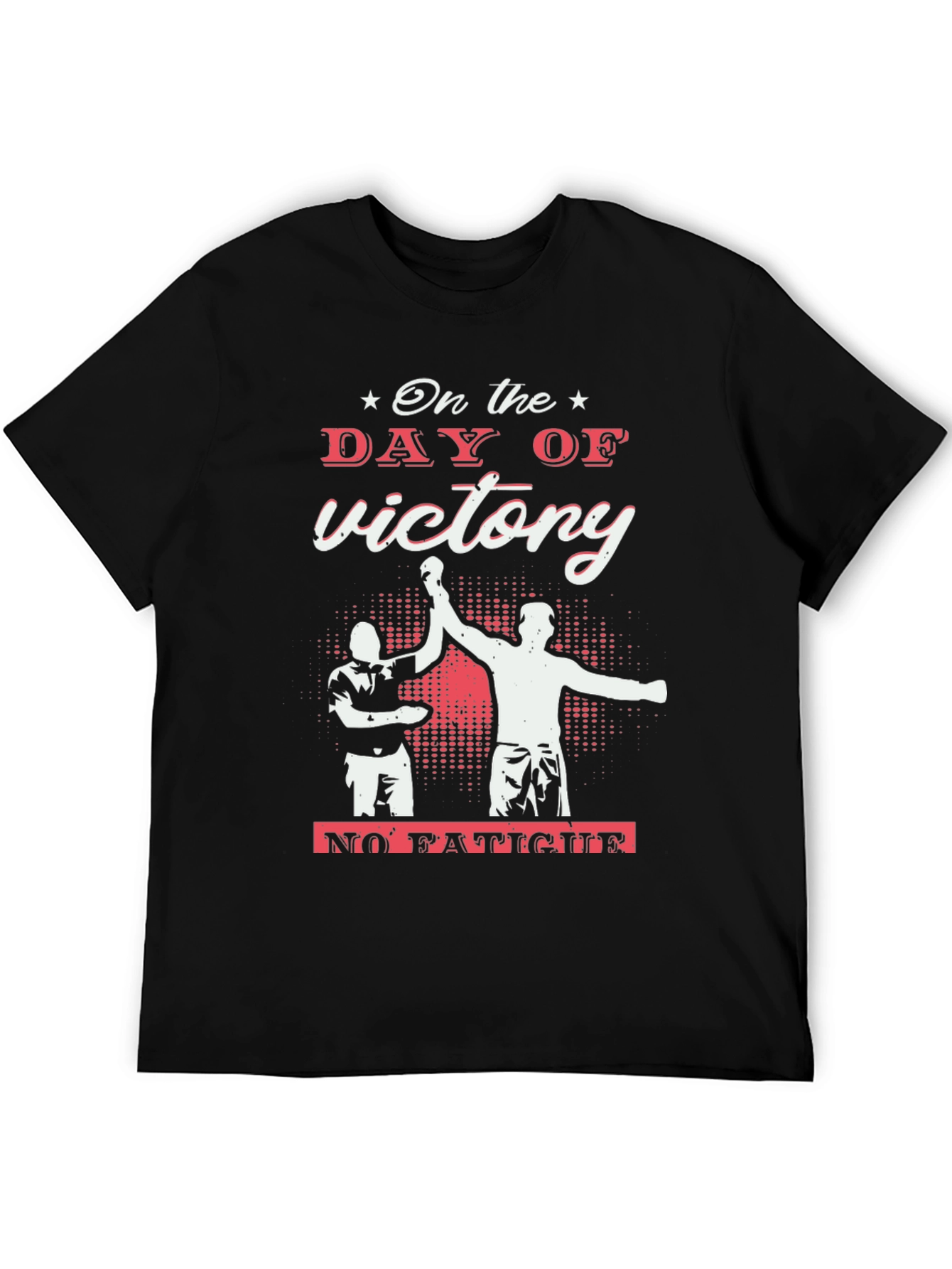 Victory Day Black Graphic Tee - Celebrate Success