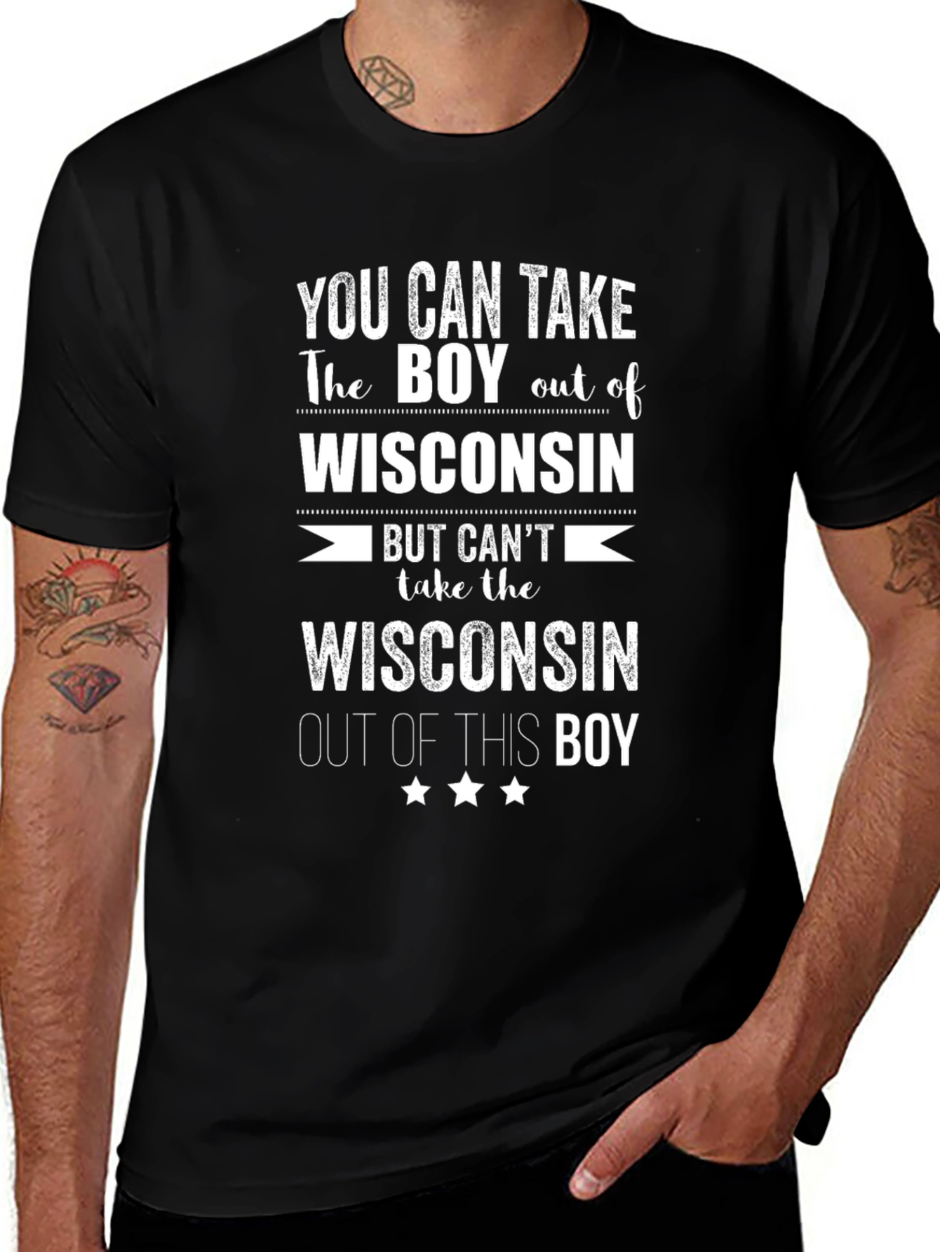 Wisconsin Boy T-Shirt - State Pride Graphic Tee