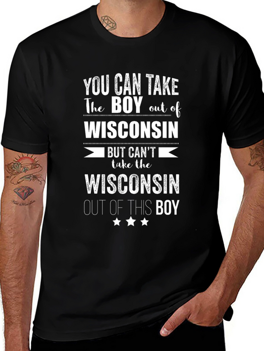 Wisconsin Boy T-Shirt - State Pride Graphic Tee