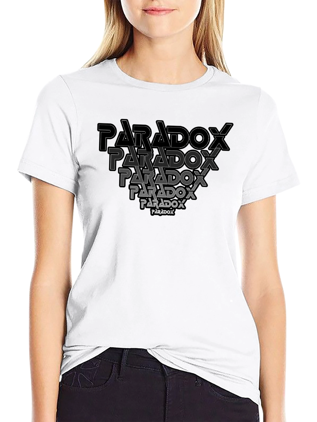 Paradox Graphic Print Black T-Shirt