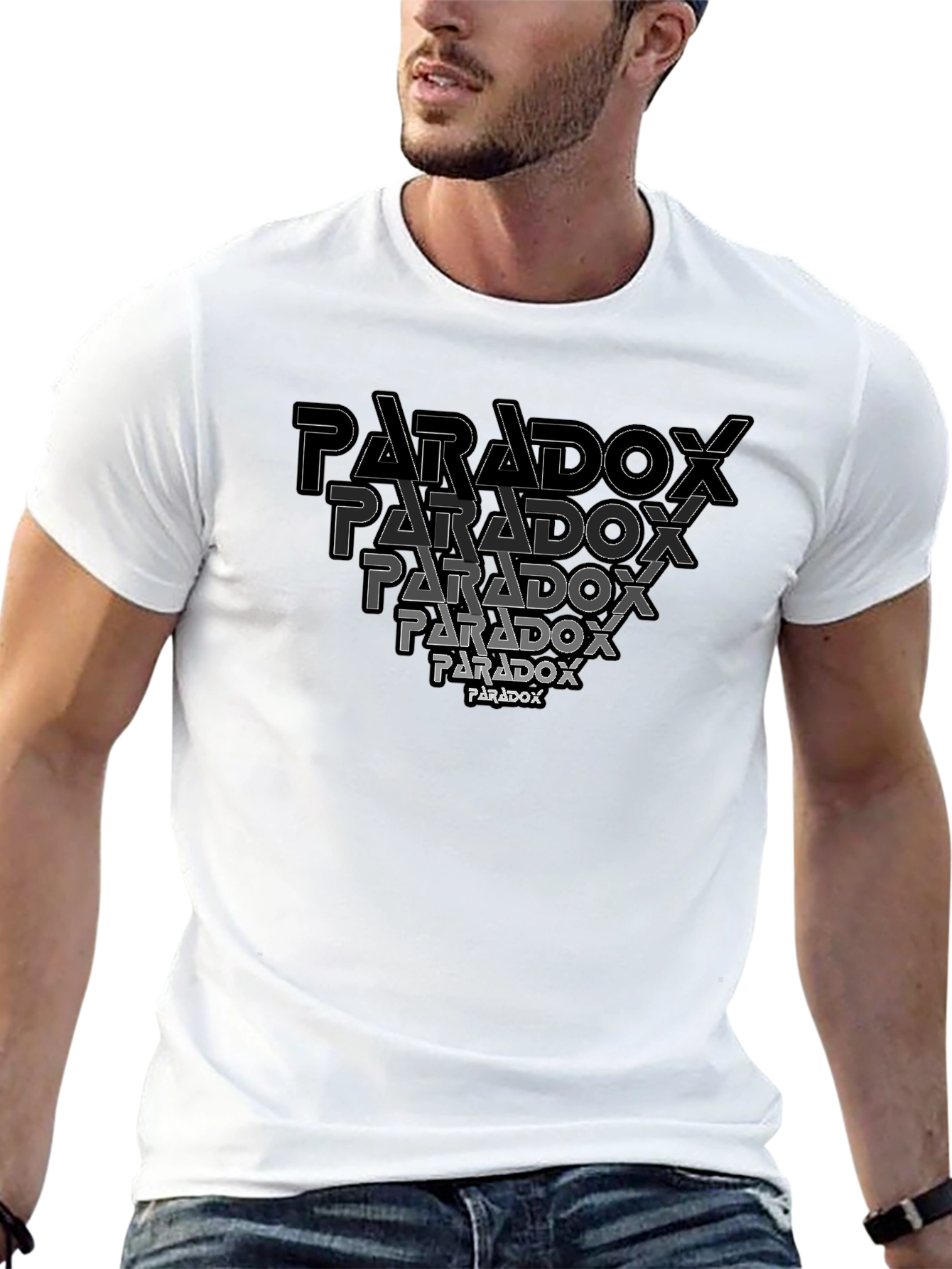 Paradox Graphic Print Black T-Shirt