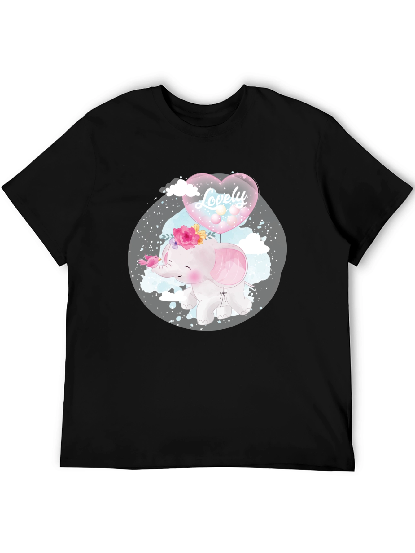 Cute Elephant with Balloon T-Shirt