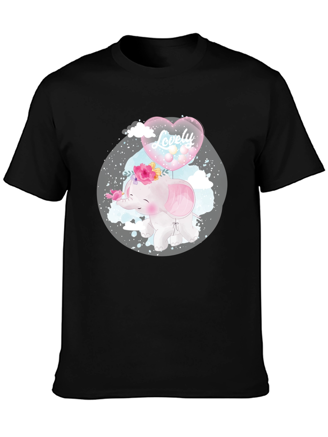 Cute Elephant with Balloon T-Shirt
