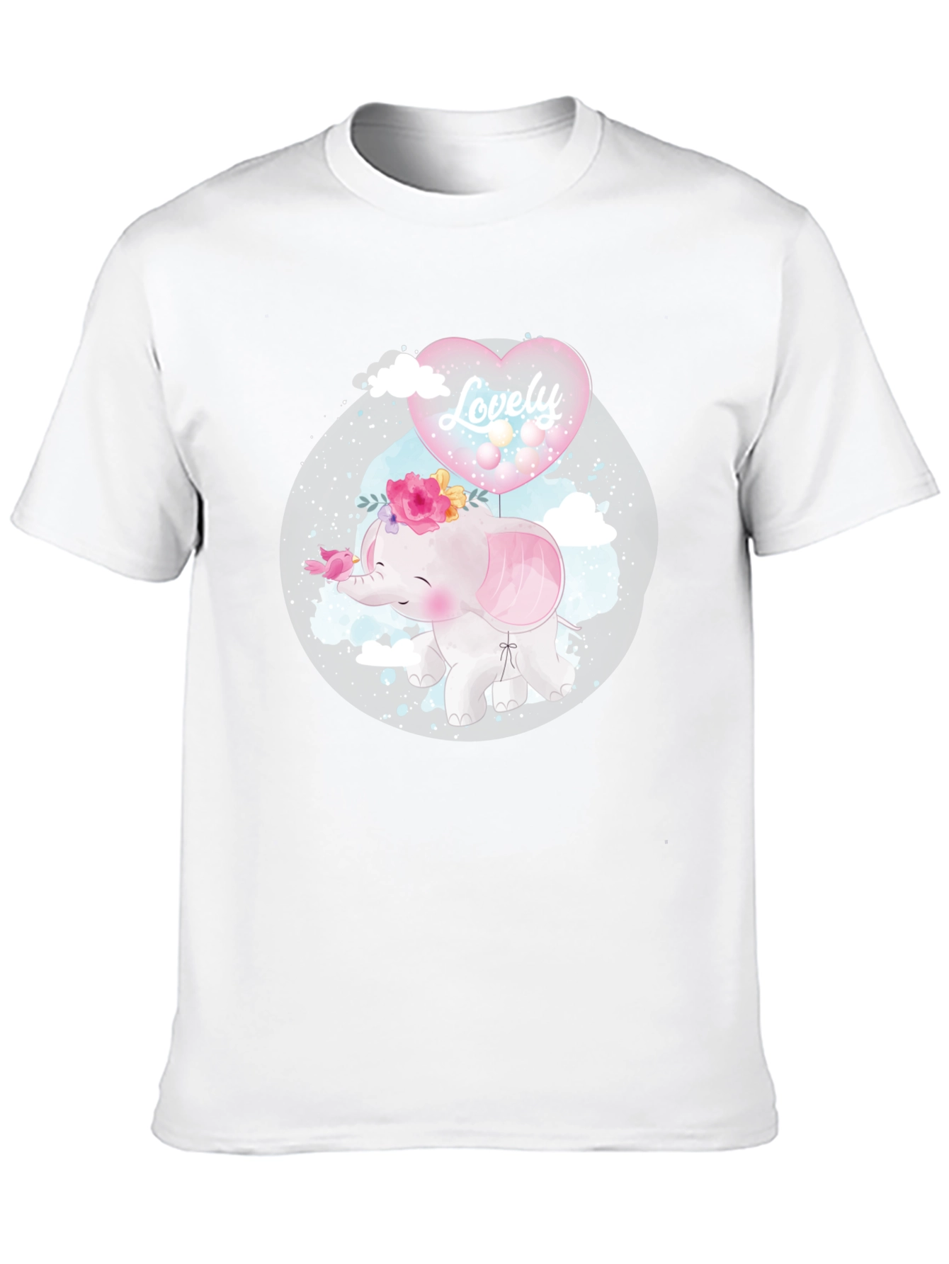 Cute Elephant with Balloon T-Shirt