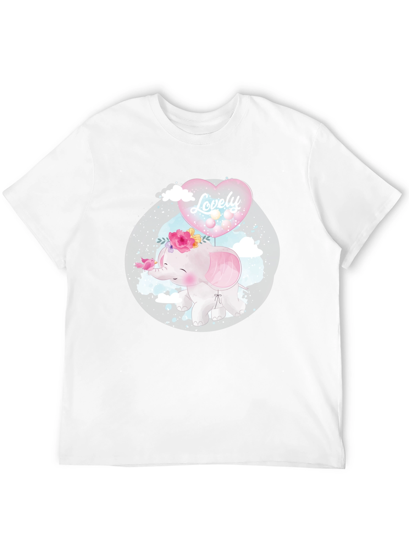 Cute Elephant with Balloon T-Shirt