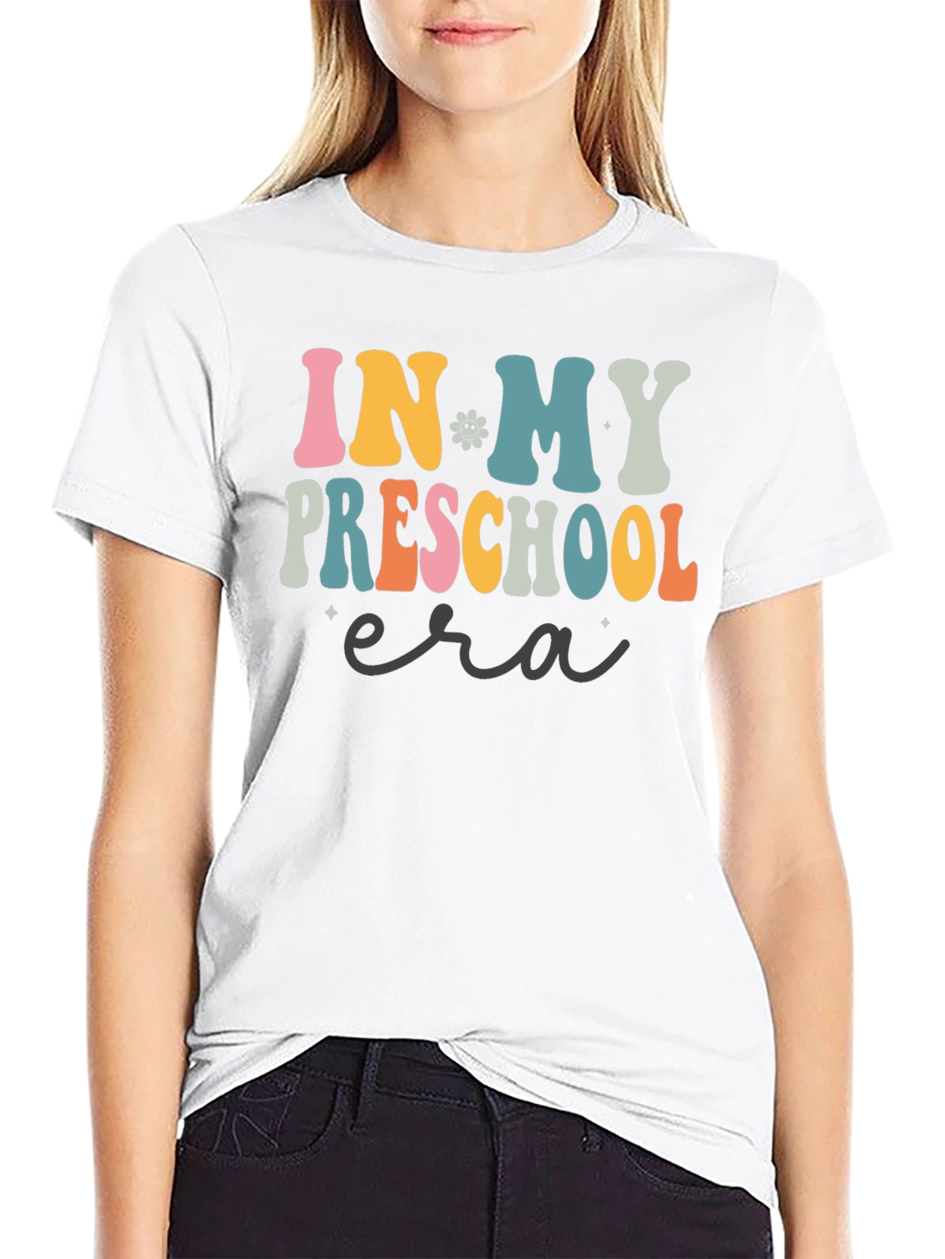 Retro In My Preschool Era Black T-Shirt