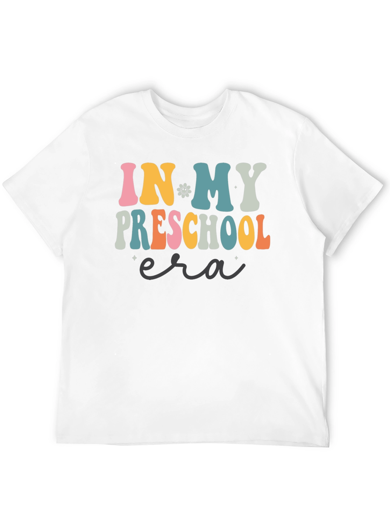Retro In My Preschool Era Black T-Shirt