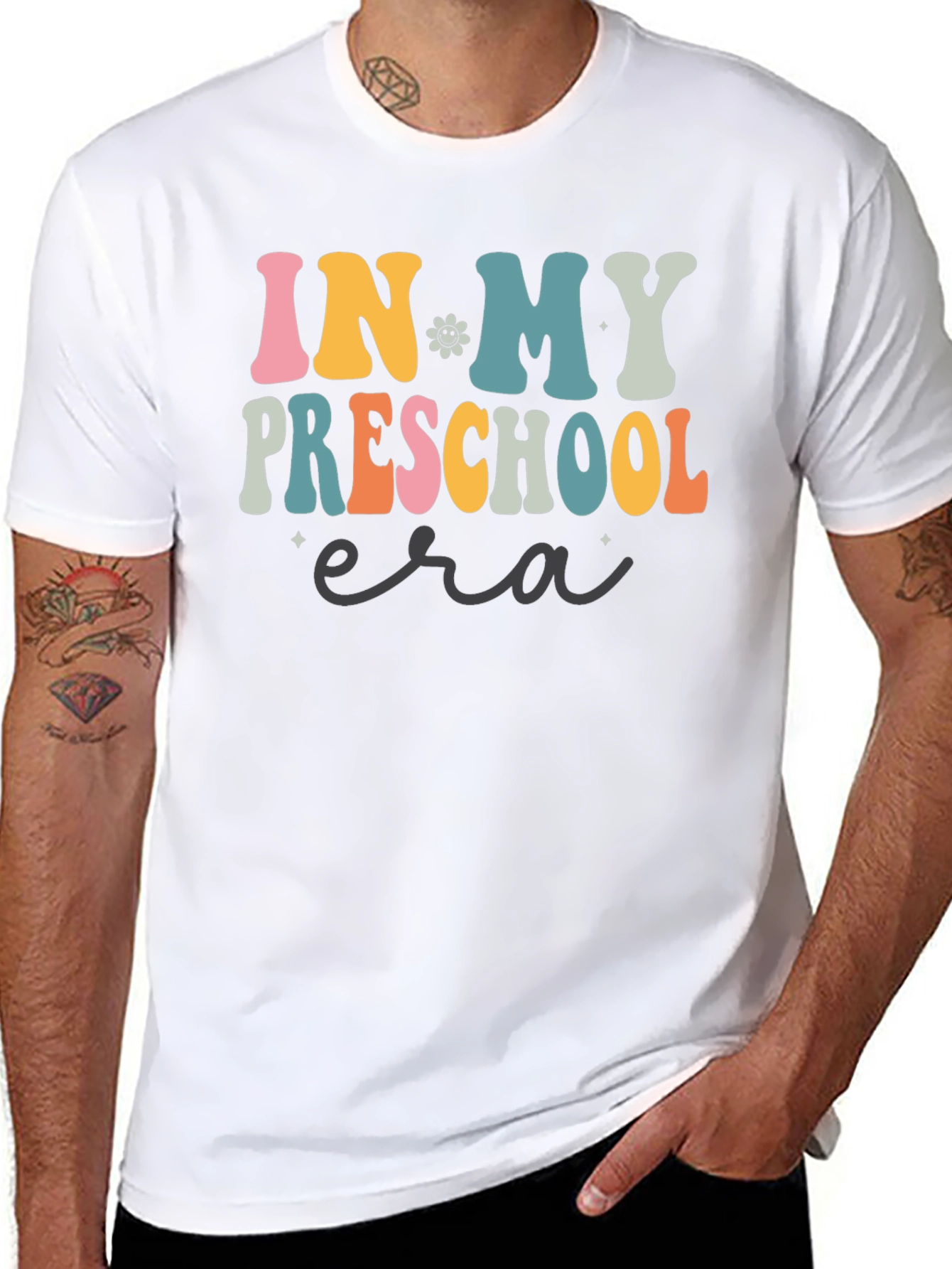 Retro In My Preschool Era Black T-Shirt
