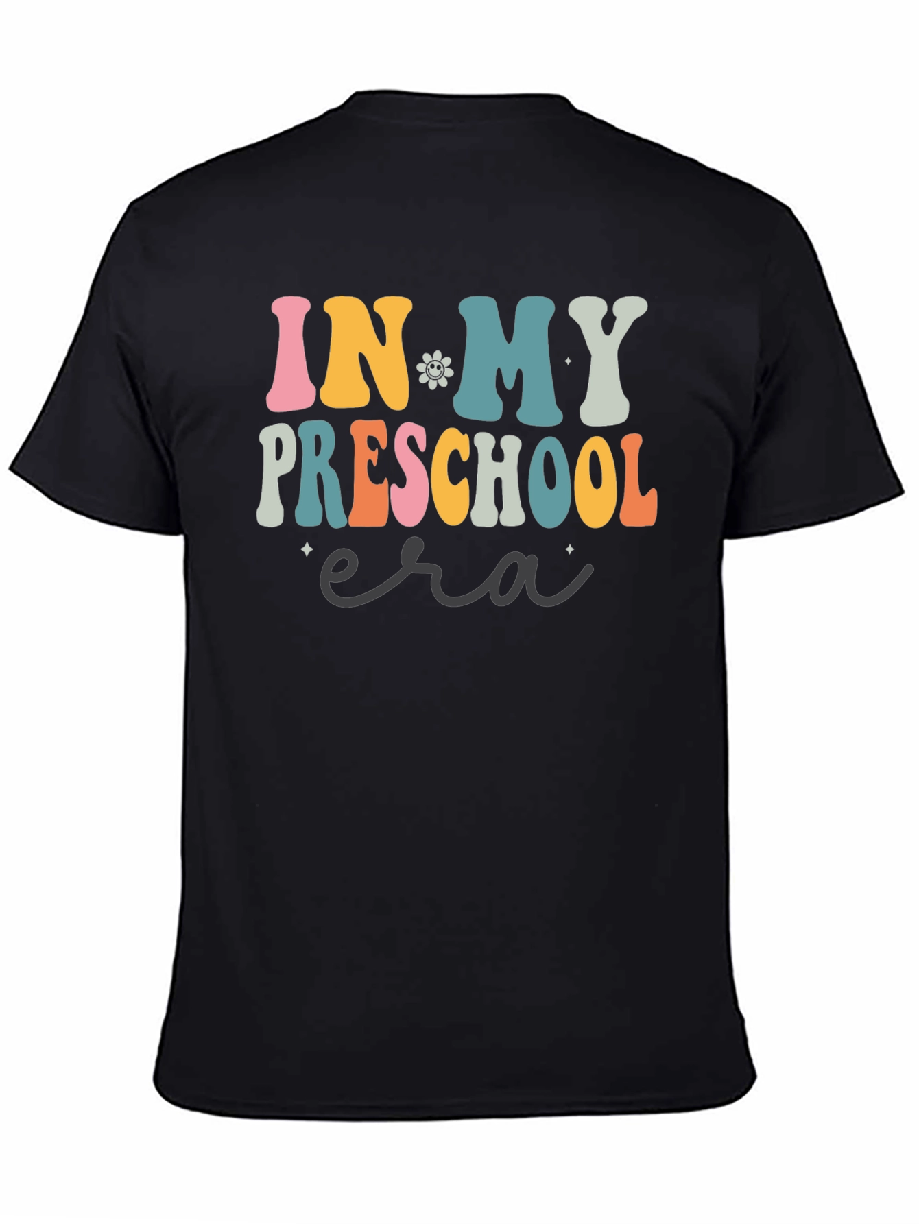 Retro In My Preschool Era Black T-Shirt