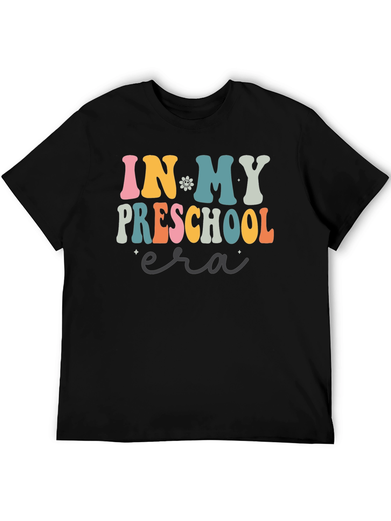 Retro In My Preschool Era Black T-Shirt