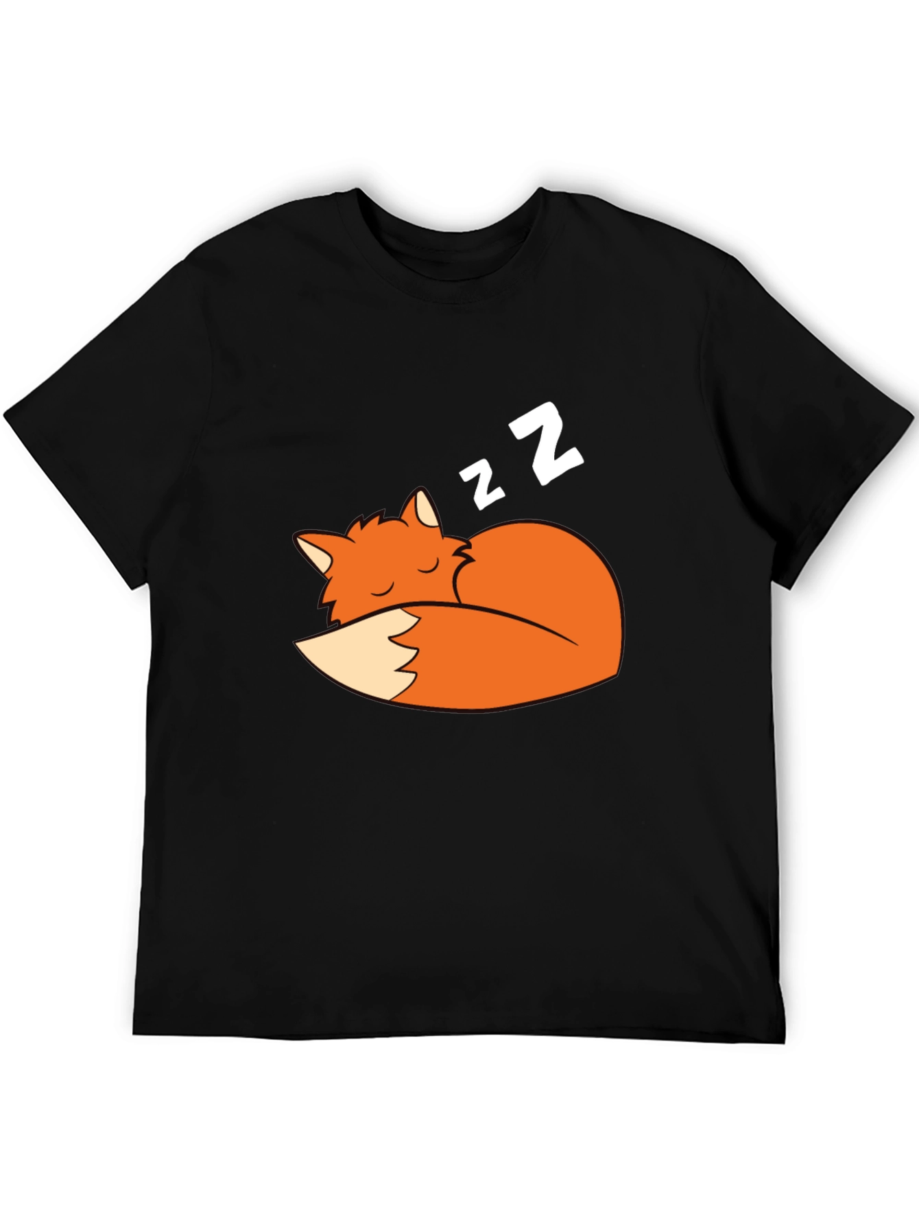 Sleeping Fox Graphic Tee - Soft Cotton Comfort