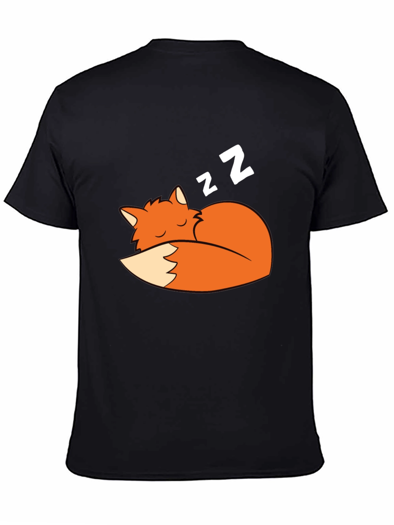 Sleeping Fox Graphic Tee - Soft Cotton Comfort