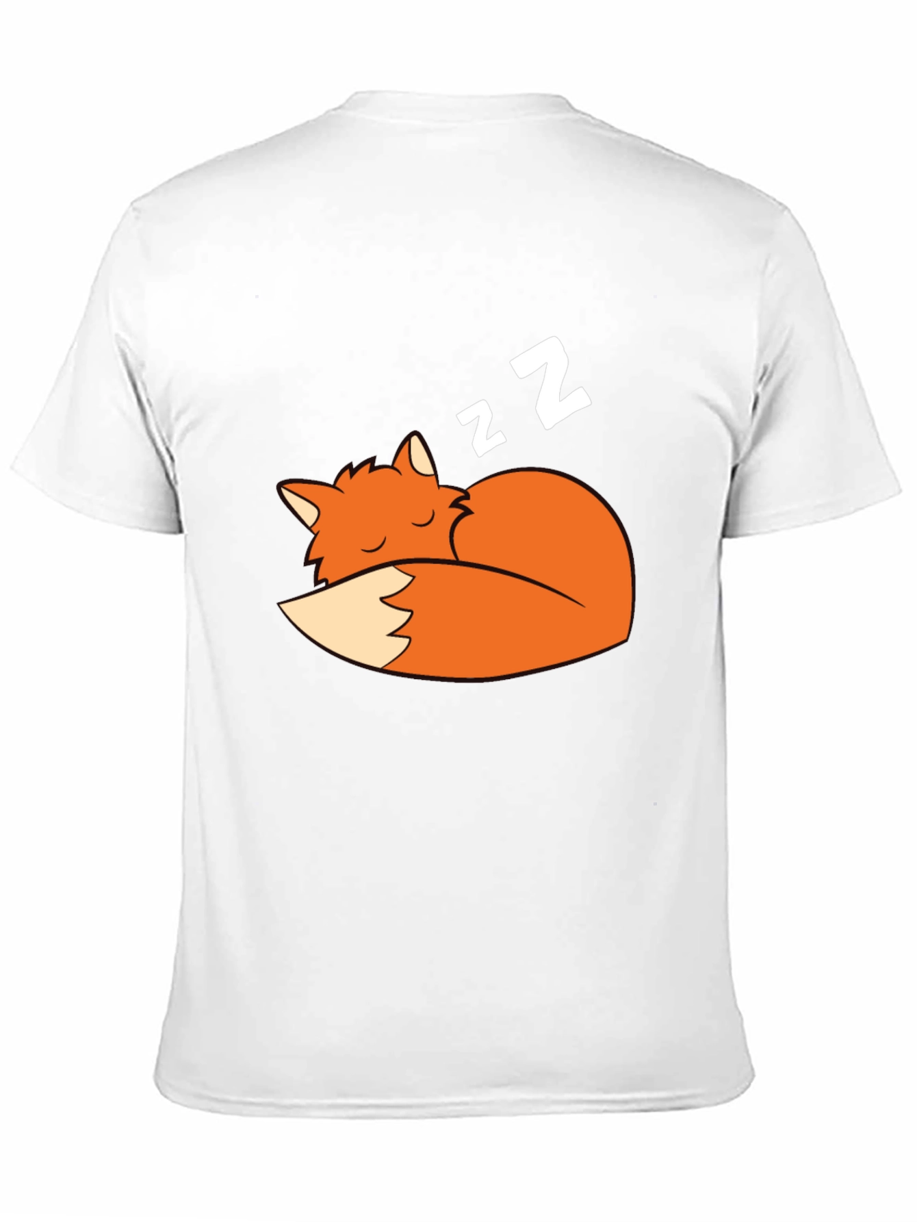 Sleeping Fox Graphic Tee - Soft Cotton Comfort