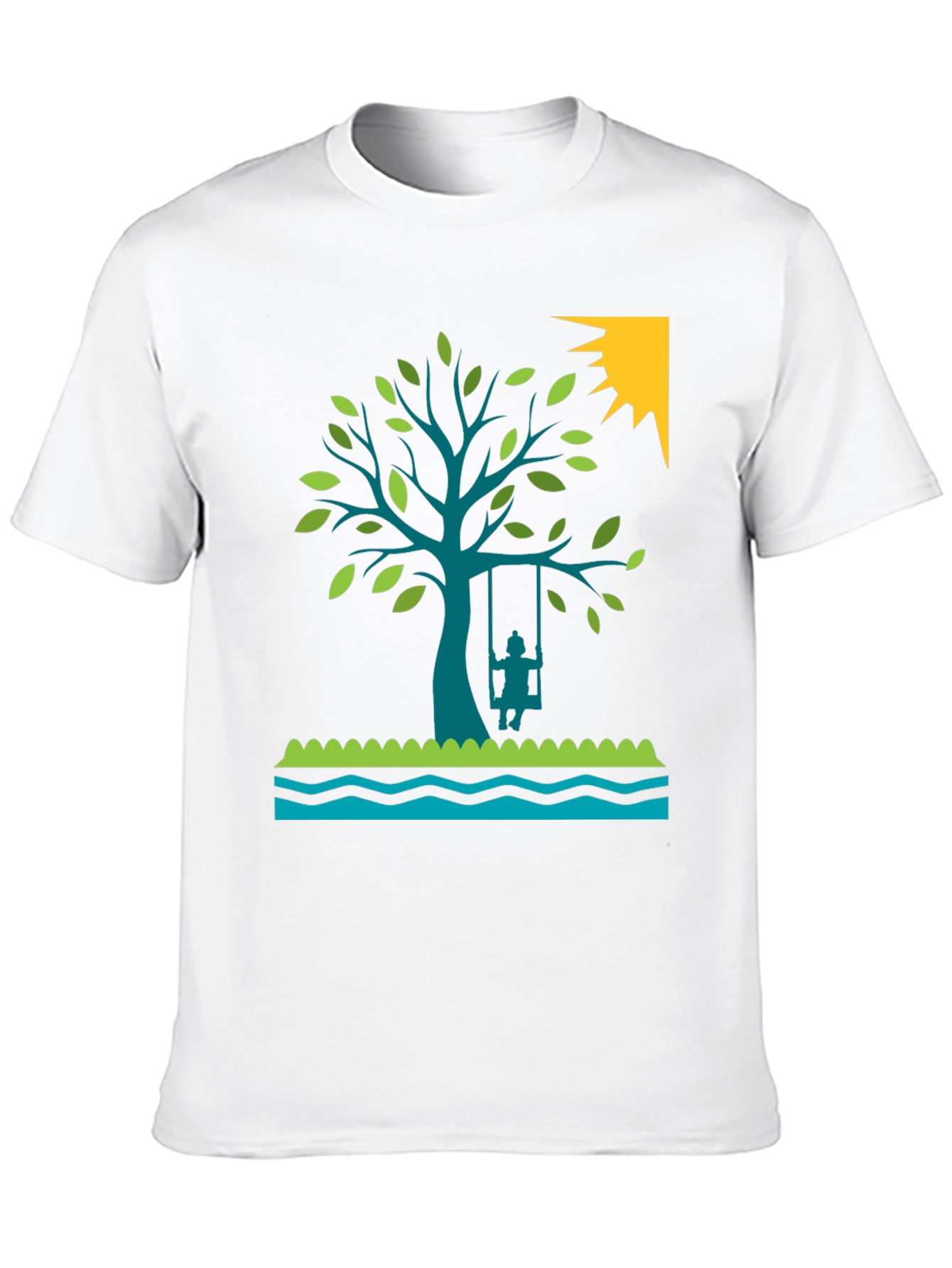 Tree Swing Graphic Tee - Nature Lovers Shirt