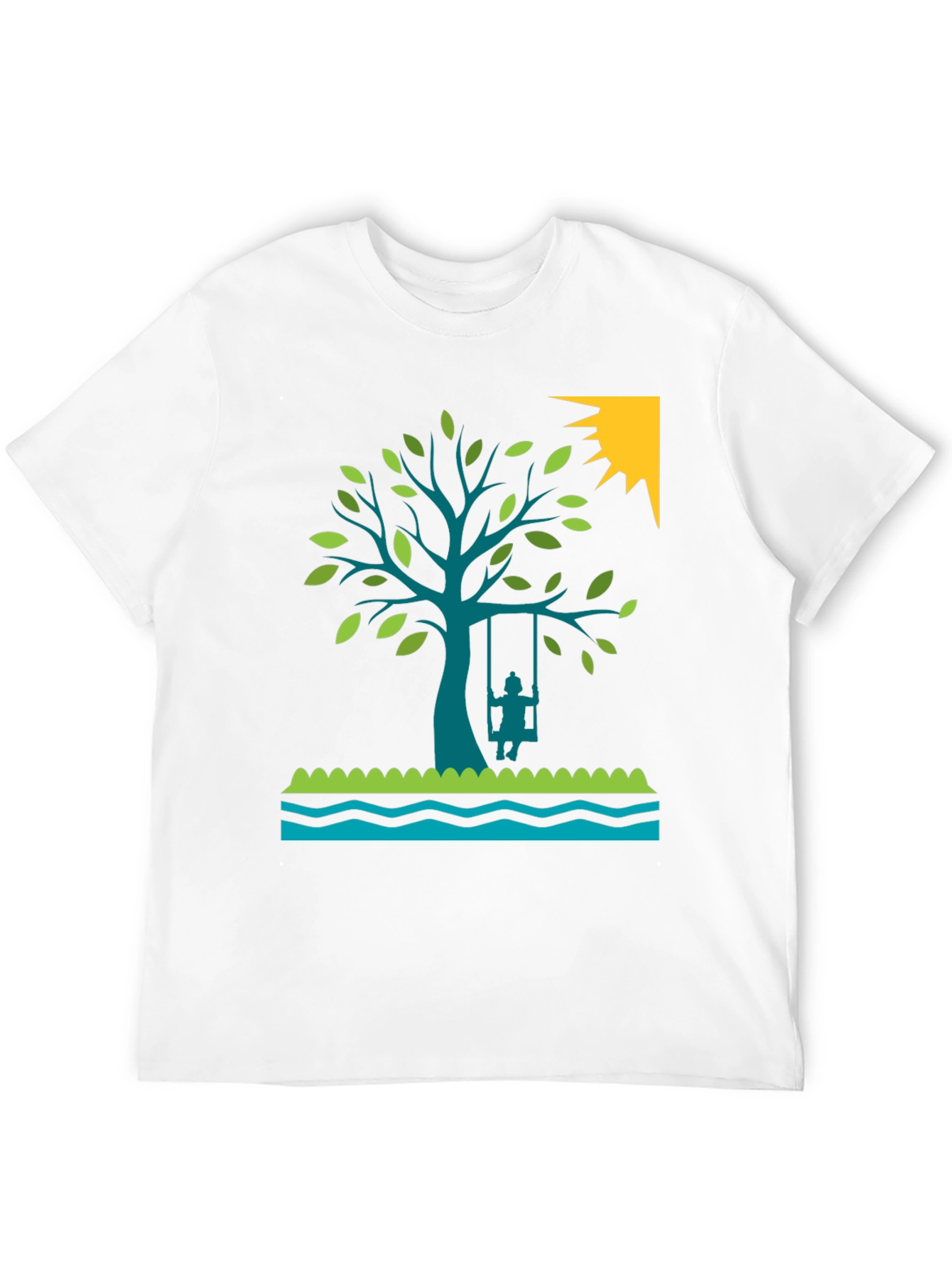 Tree Swing Graphic Tee - Nature Lovers Shirt