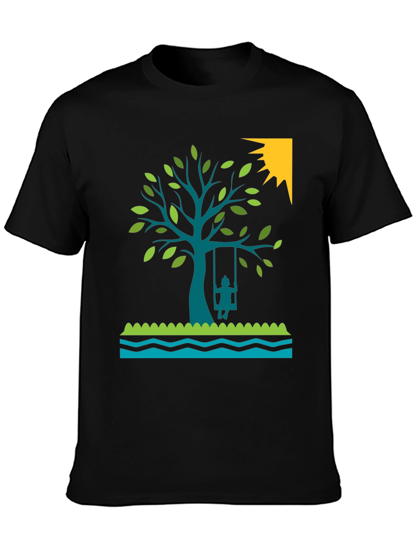 Tree Swing Graphic Tee - Nature Lovers Shirt