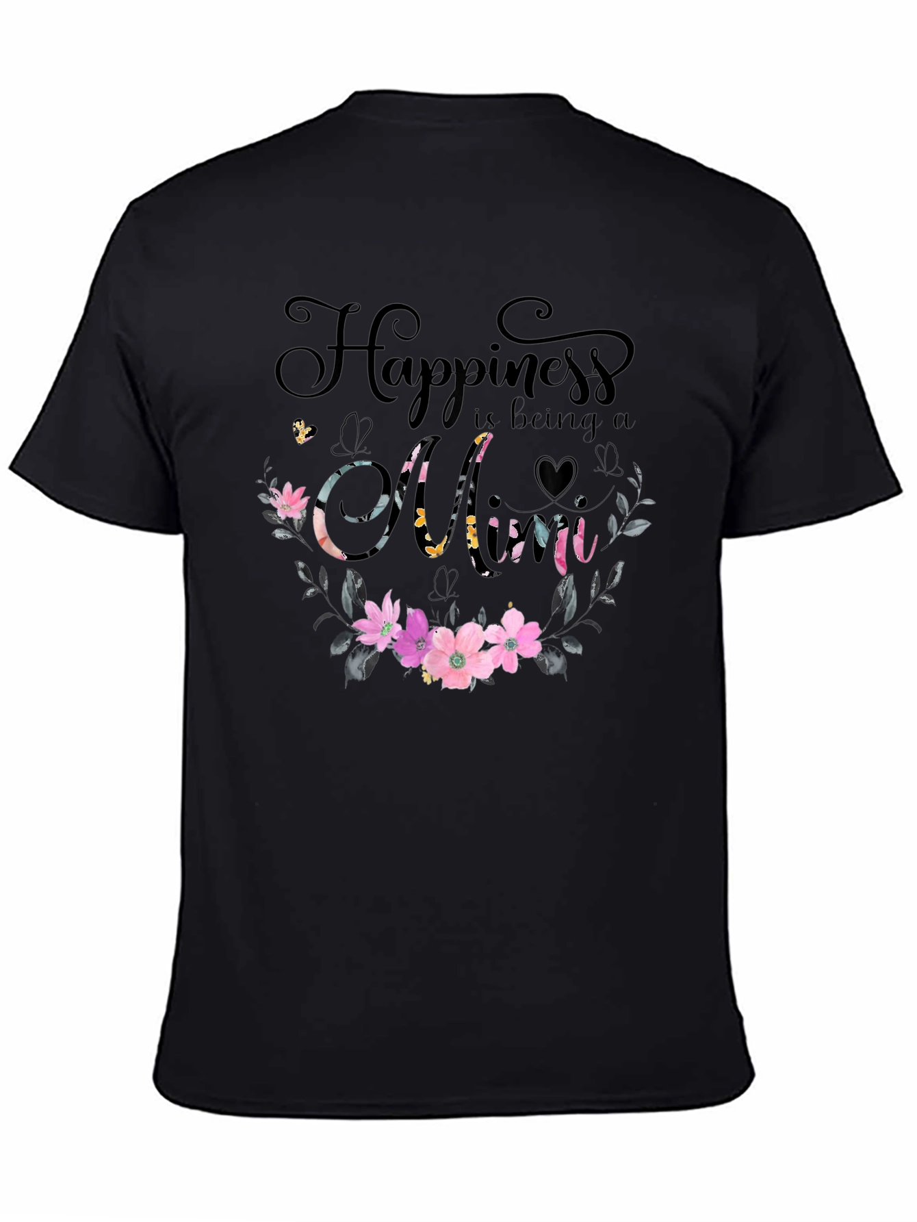Happiness is Being a Mom Floral T-Shirt