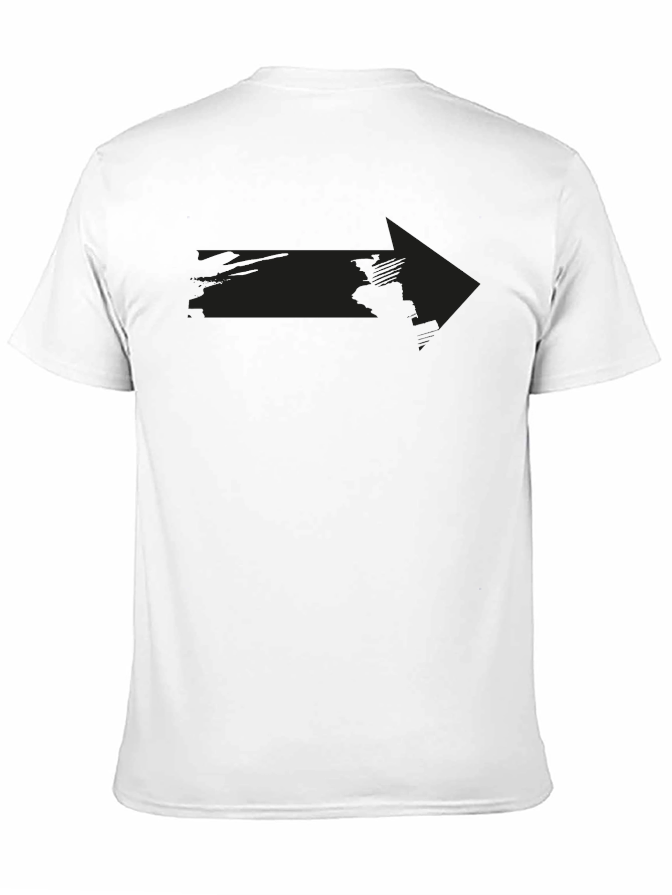 Mens Black Arrow Graphic Tee - Casual Style