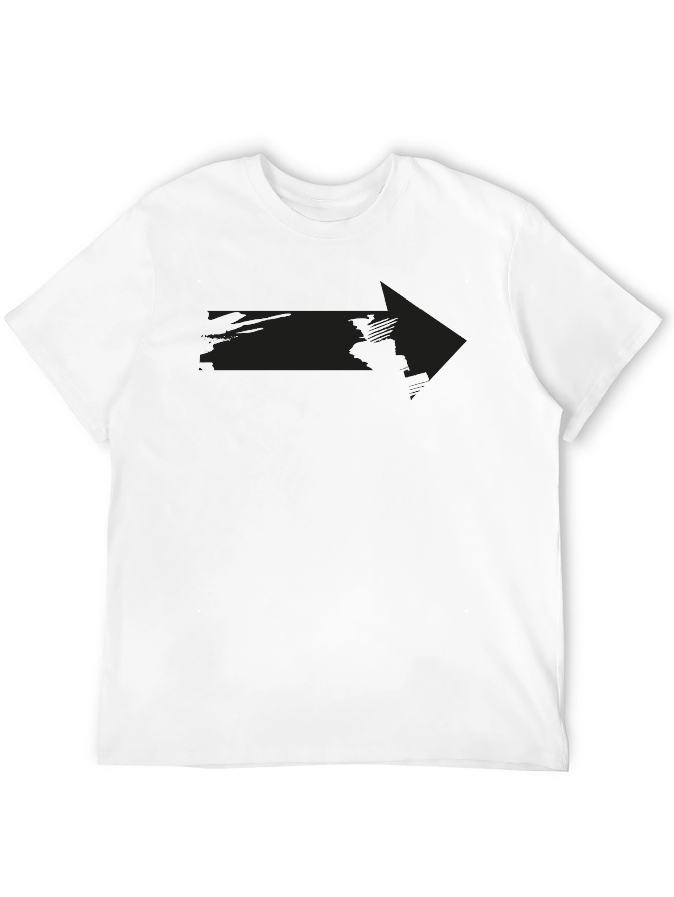 Mens Black Arrow Graphic Tee - Casual Style