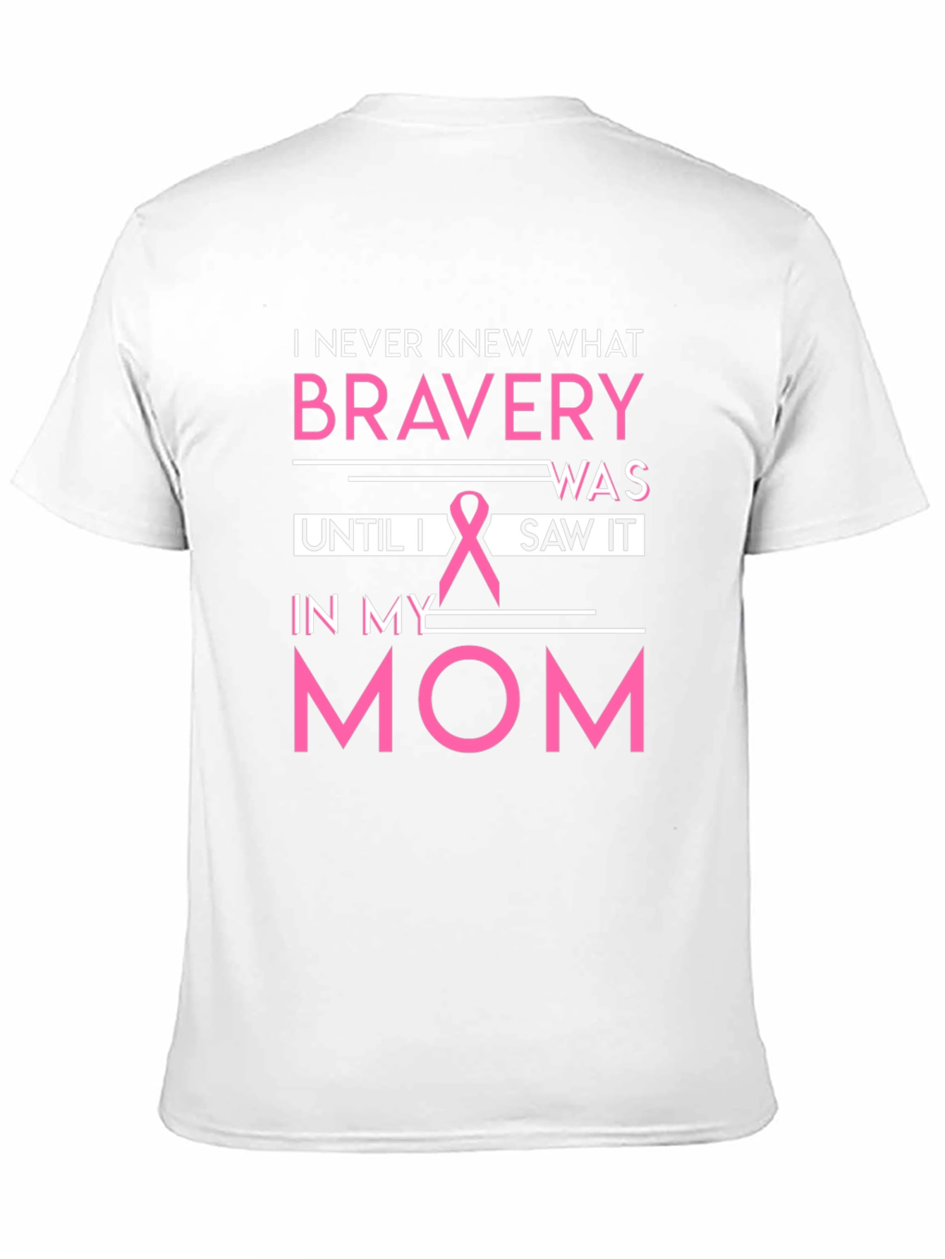 Bravery Breast Cancer Awareness Black T-Shirt