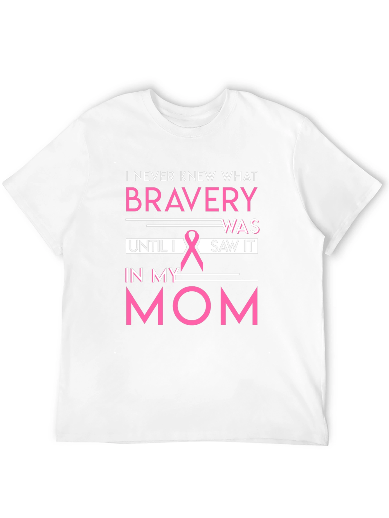 Bravery Breast Cancer Awareness Black T-Shirt