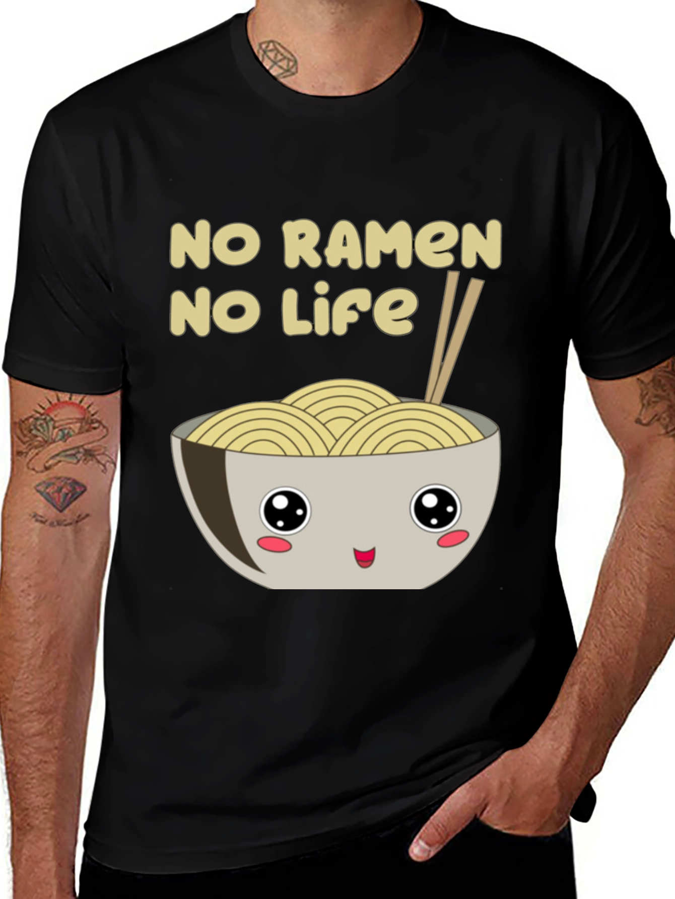 No Ramen No Life Graphic T-Shirt