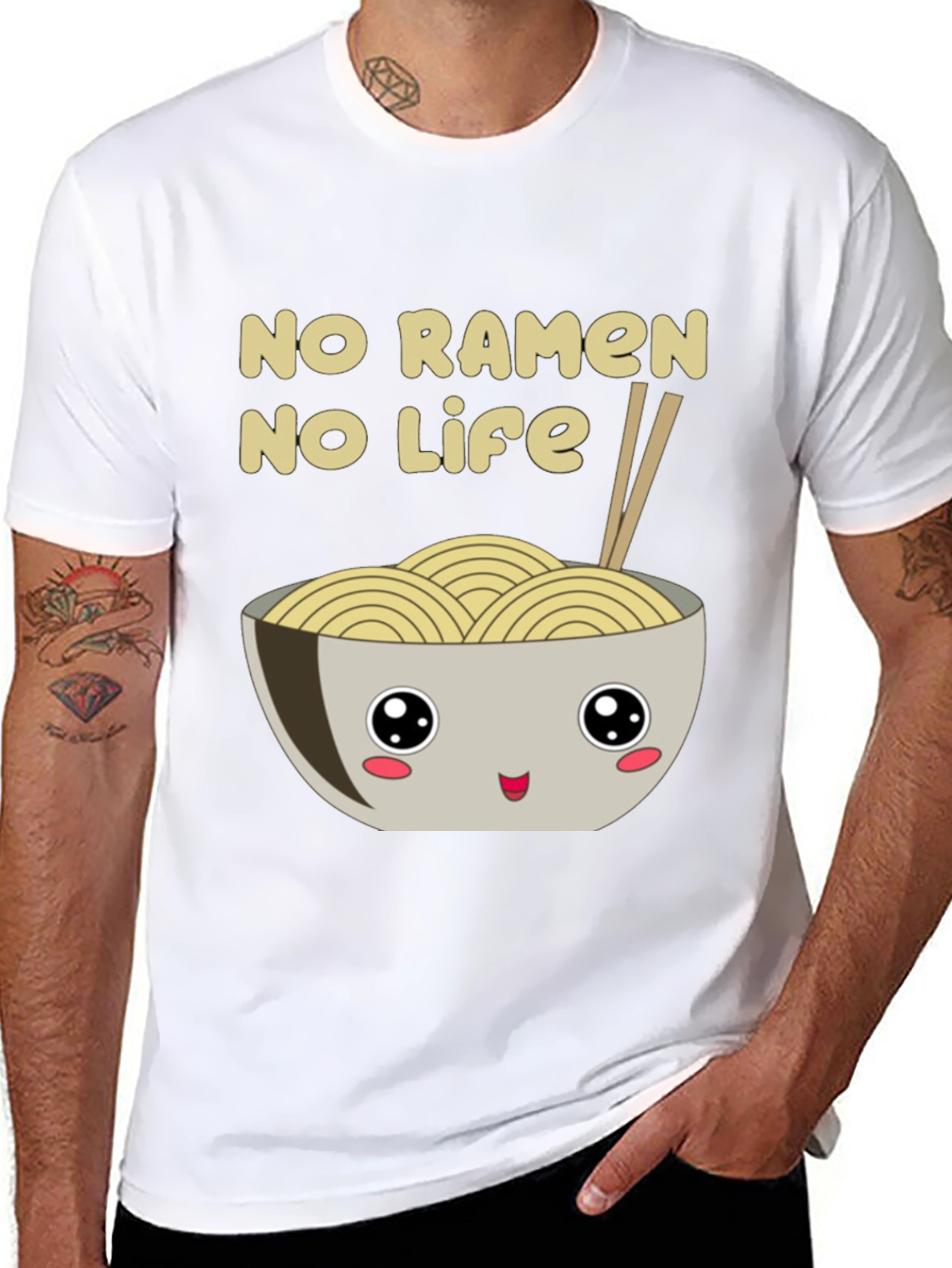 No Ramen No Life Graphic T-Shirt