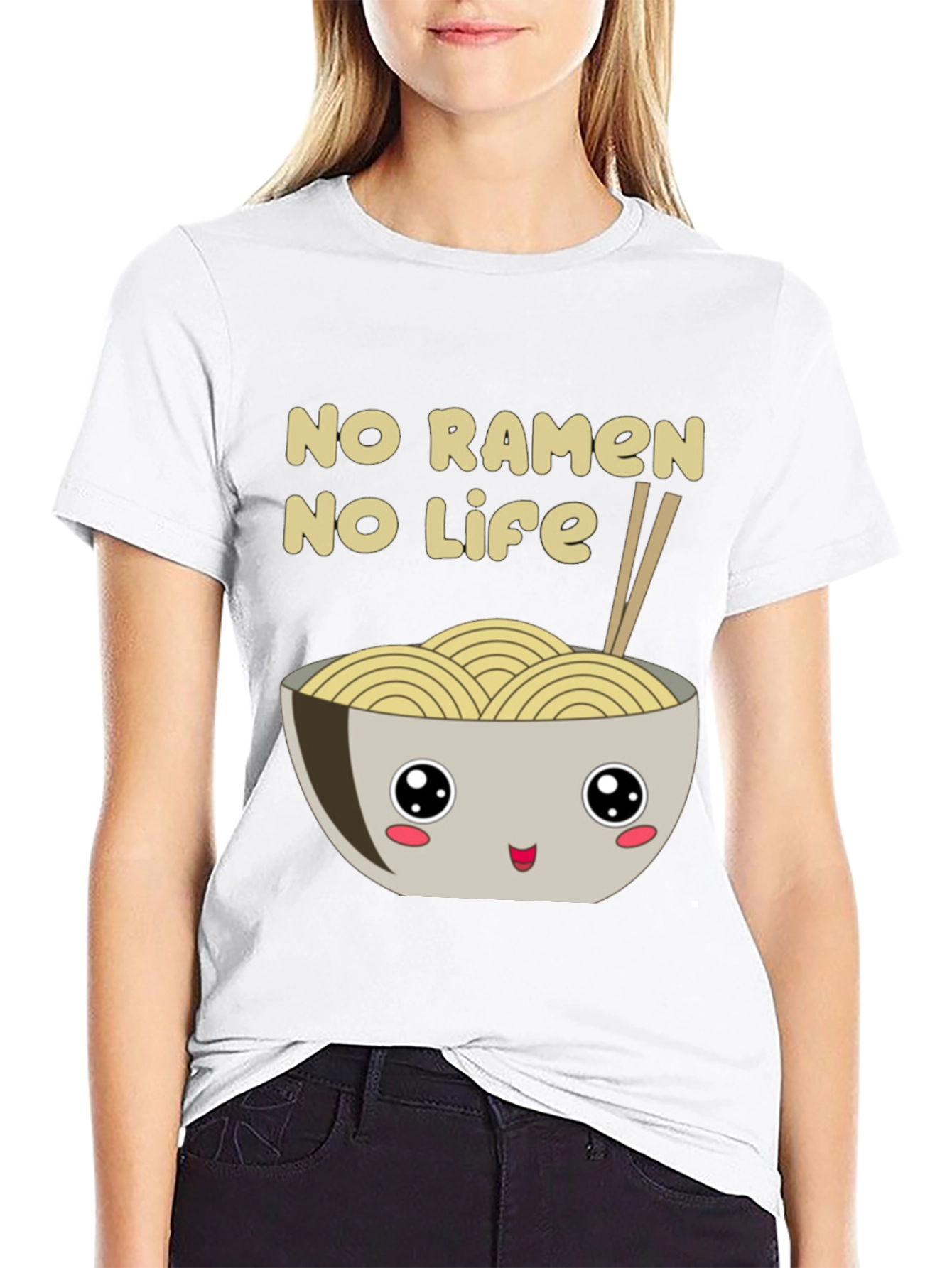 No Ramen No Life Graphic T-Shirt