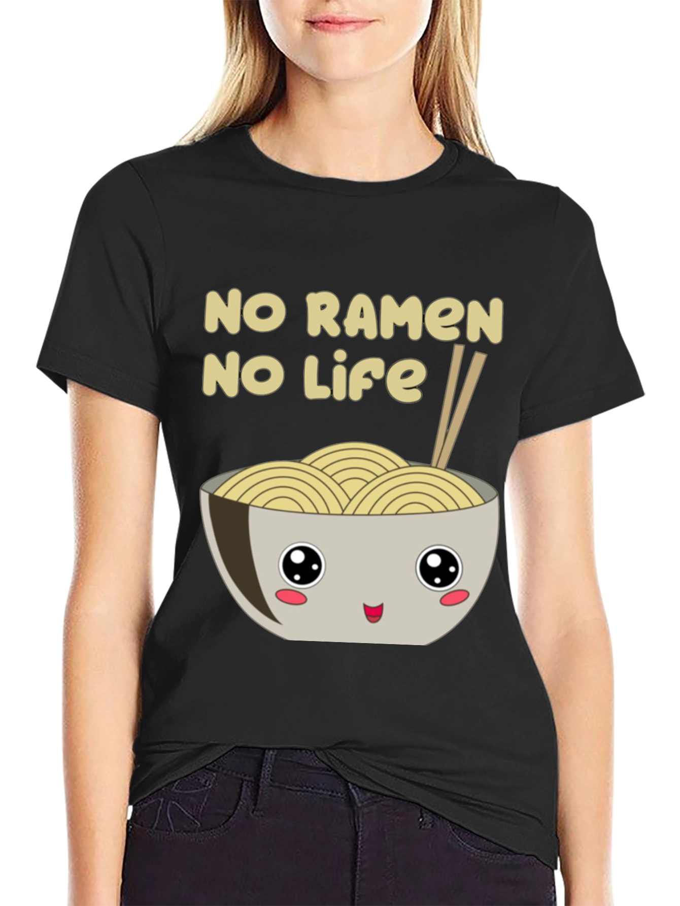 No Ramen No Life Graphic T-Shirt