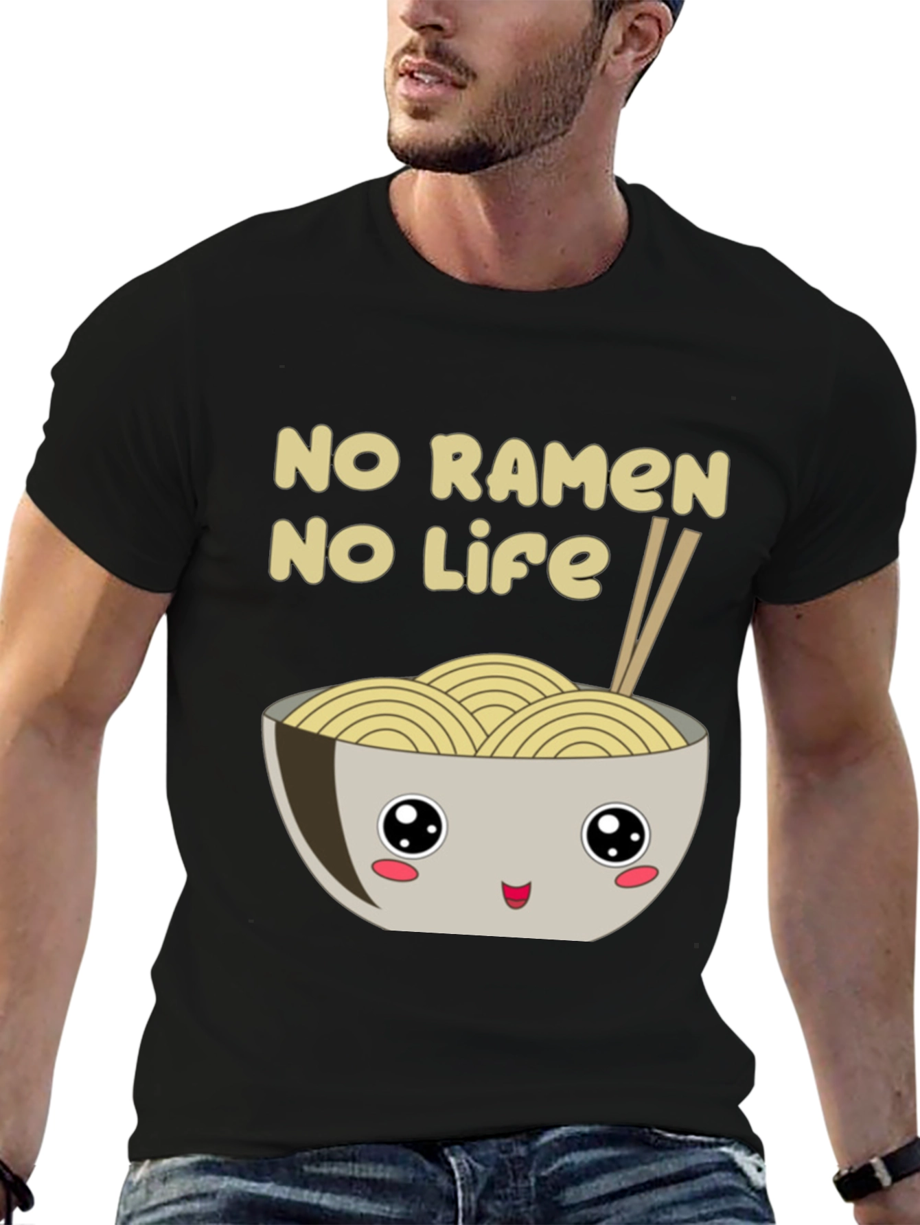 No Ramen No Life Graphic T-Shirt