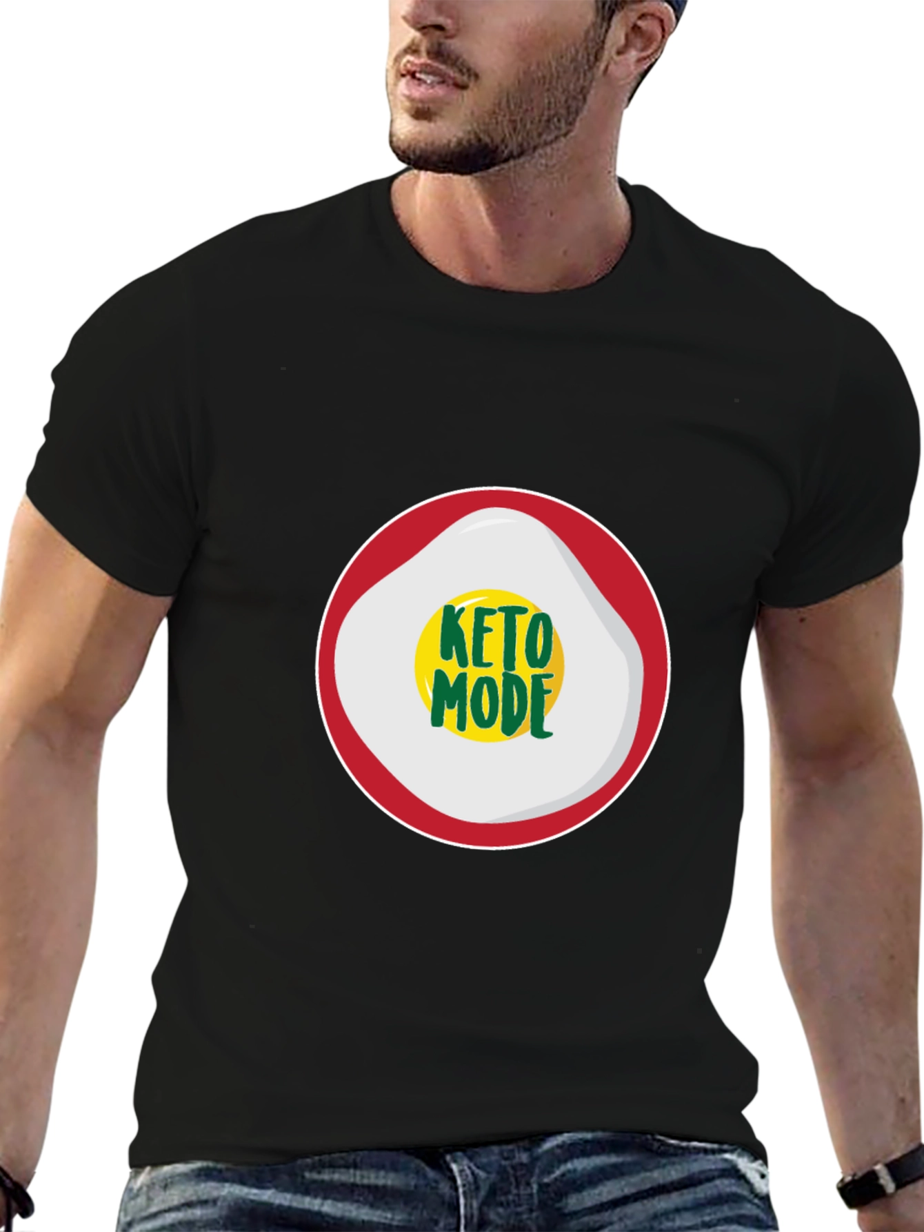 Keto Mode T-Shirt - Stylish Black Tee