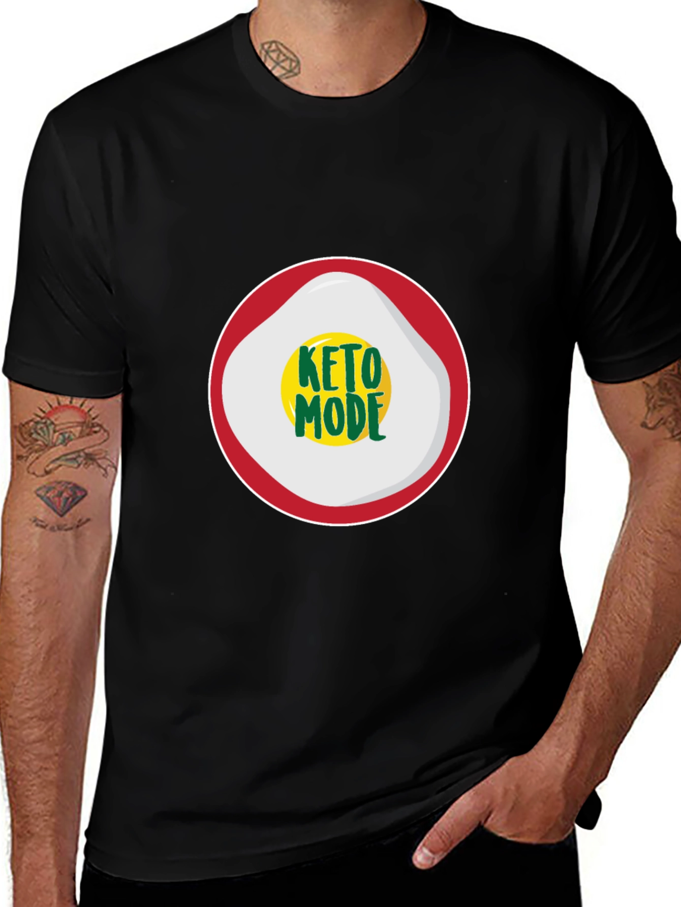 Keto Mode T-Shirt - Stylish Black Tee