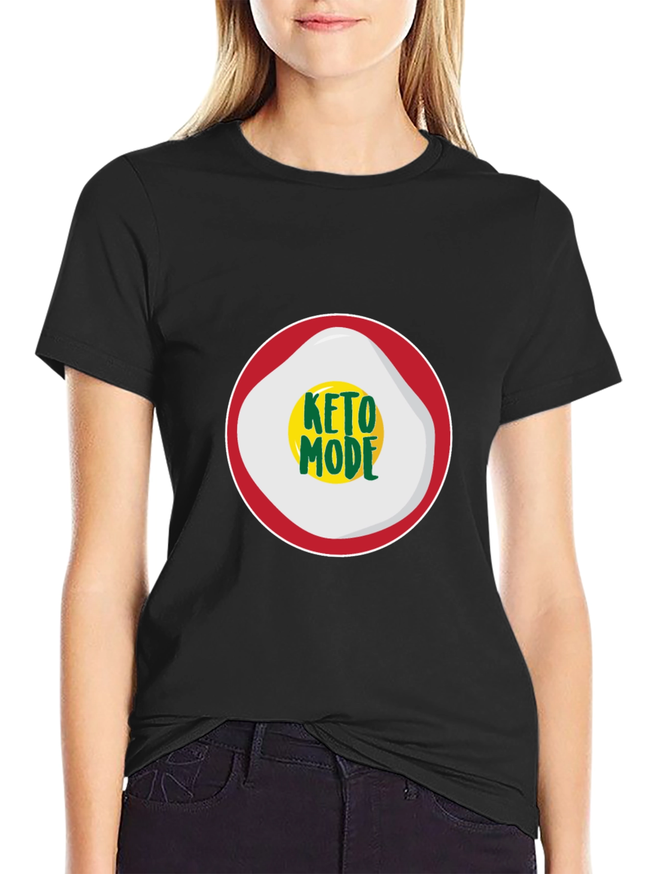 Keto Mode T-Shirt - Stylish Black Tee