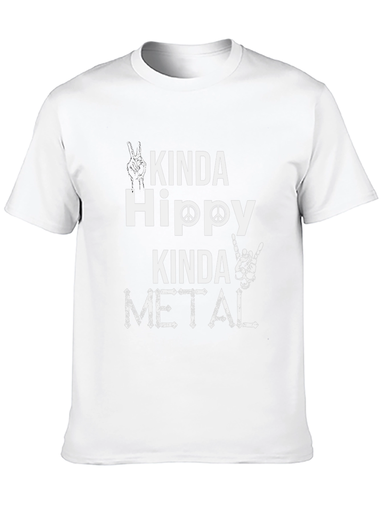Kinda Hippy Kinda Metal Graphic T-Shirt