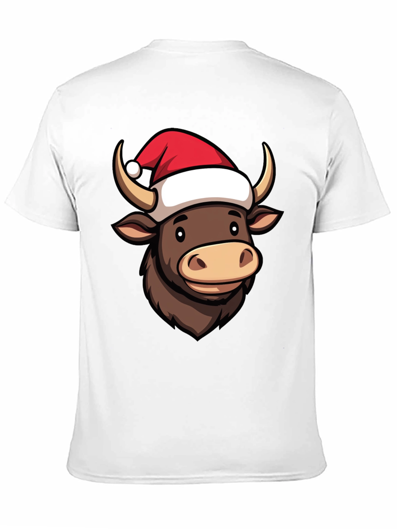 Festive Bull T-Shirt: Holiday Cheer