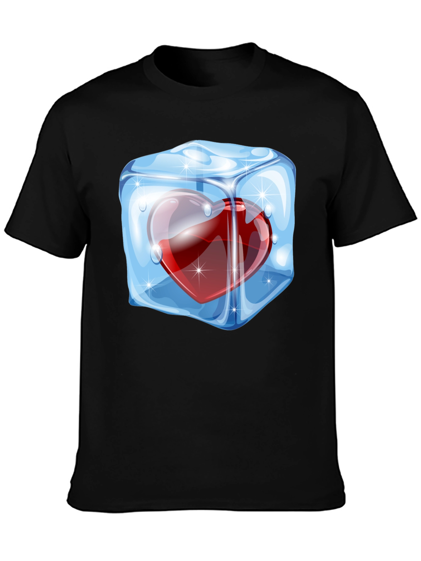 Icy Heart Graphic Tee - Cool Valentines Day Gift
