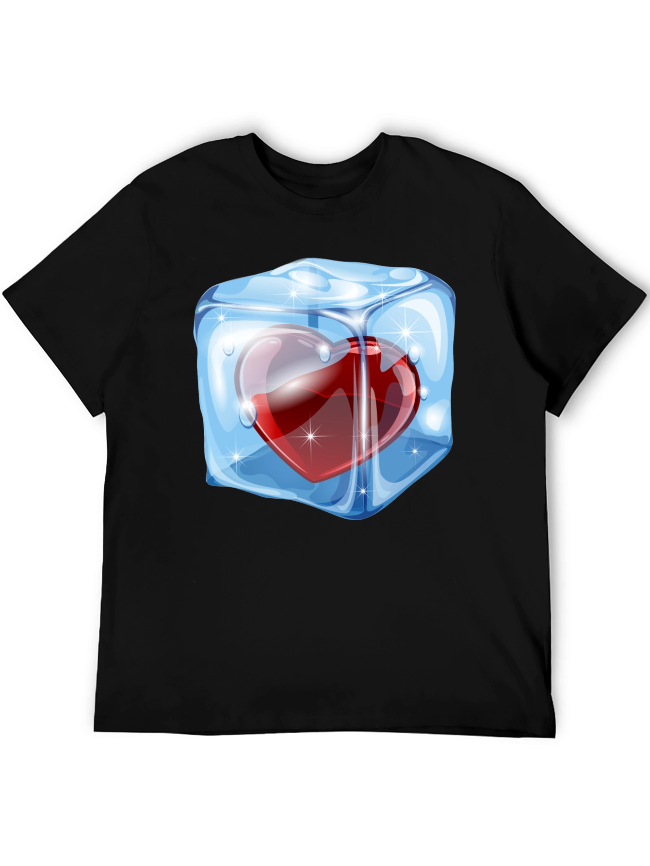 Icy Heart Graphic Tee - Cool Valentines Day Gift