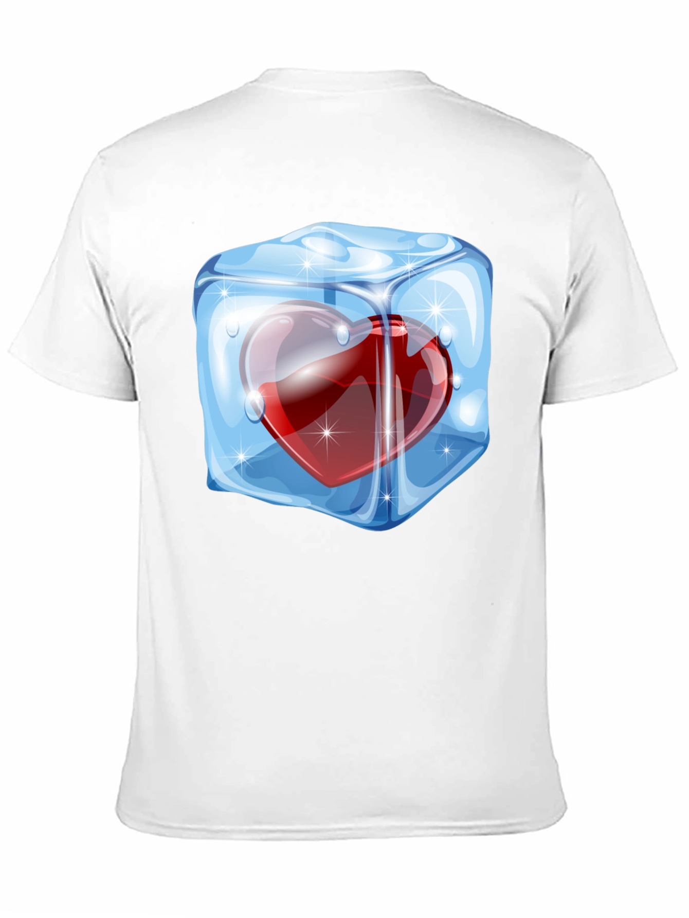 Icy Heart Graphic Tee - Cool Valentines Day Gift