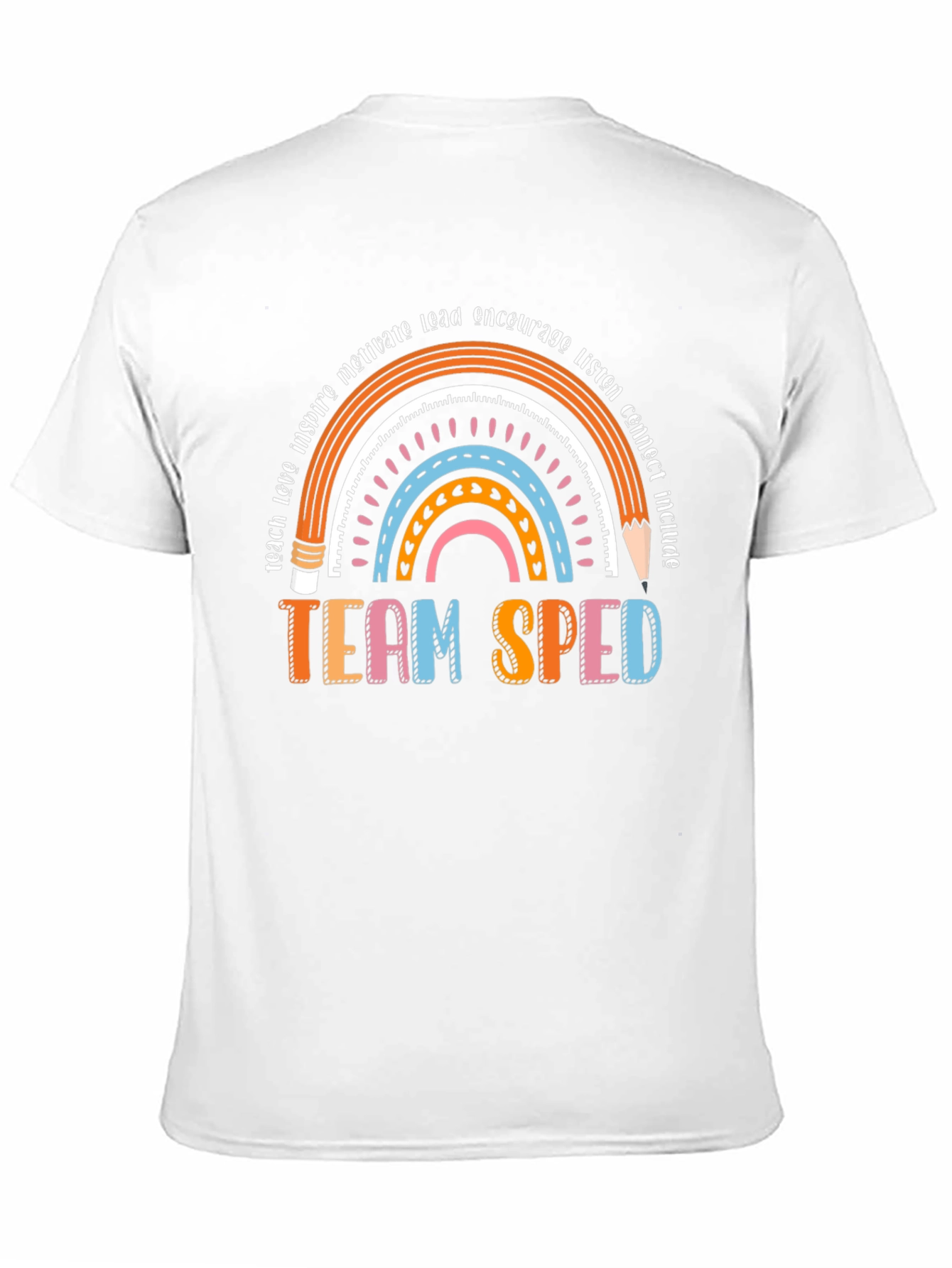 Team SPED Rainbow Teacher T-Shirt