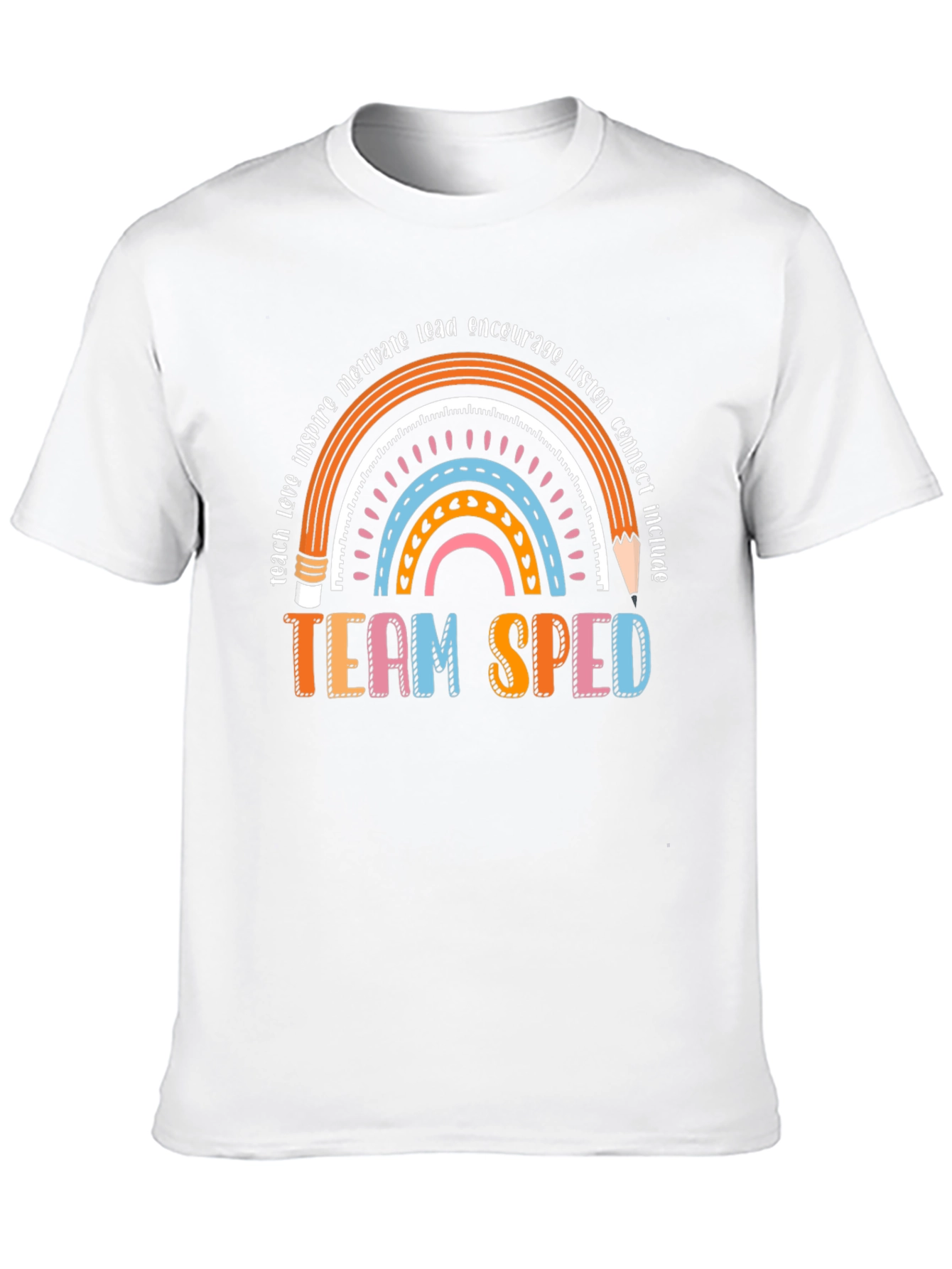 Team SPED Rainbow Teacher T-Shirt