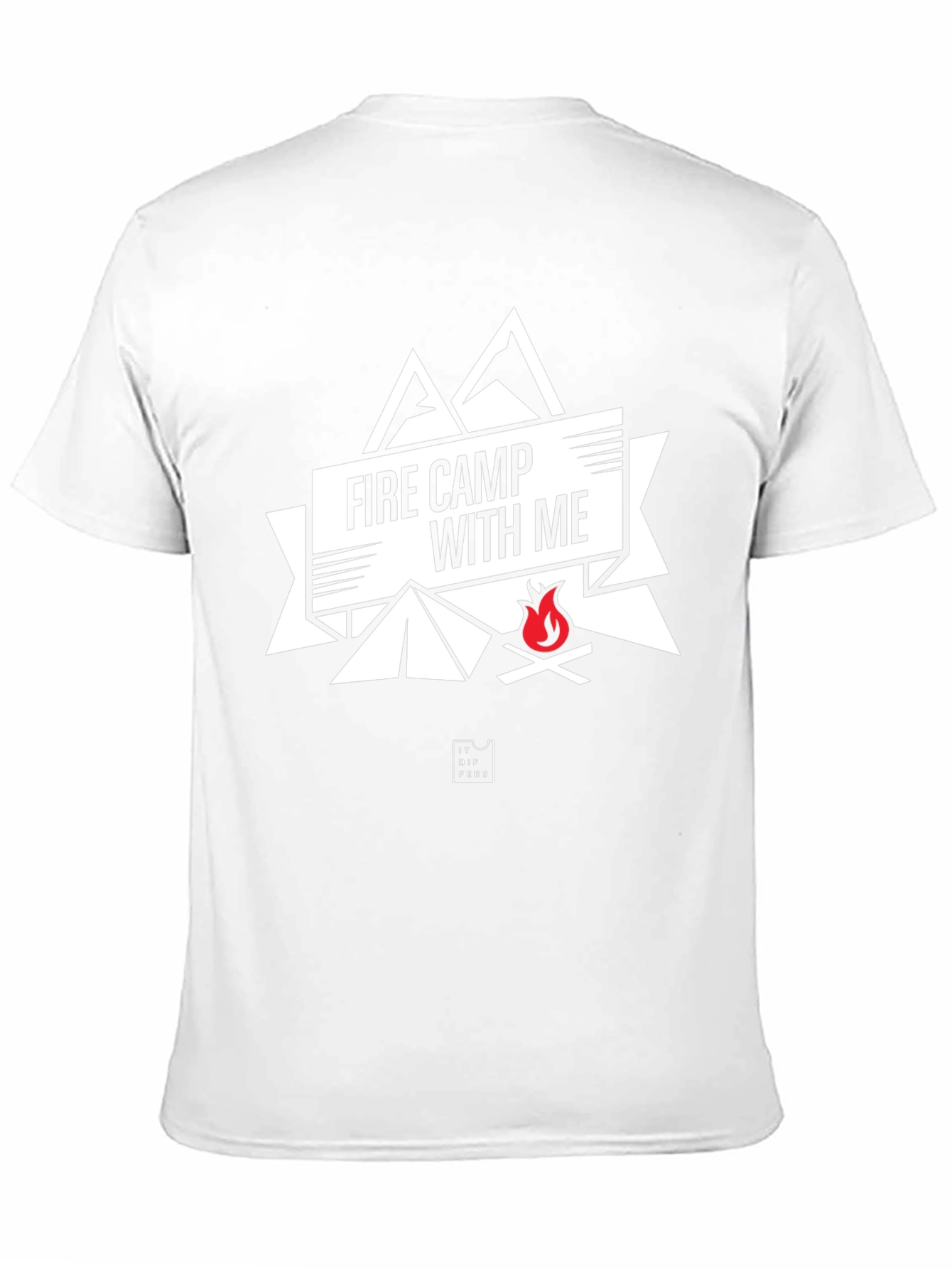 Fire Camp With Me Black Graphic Tee